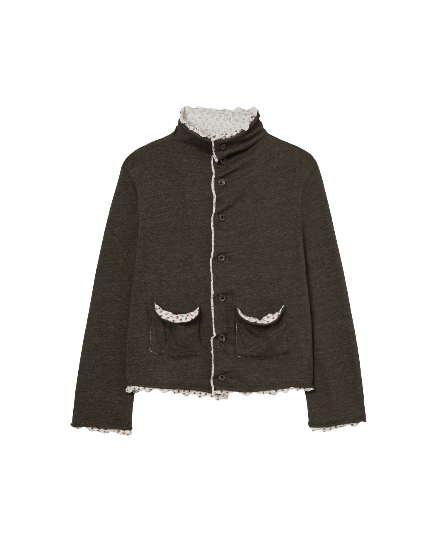 LAYERED CARDIGAN [KHAKI]