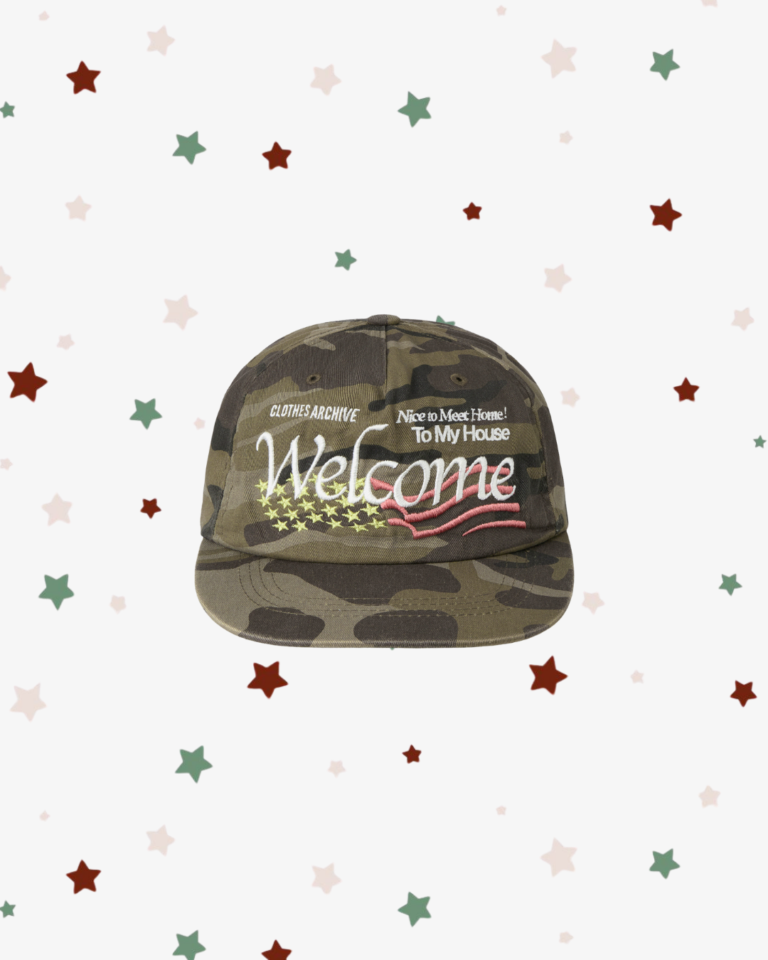 WELCOME WASHED CAP [CAMO]