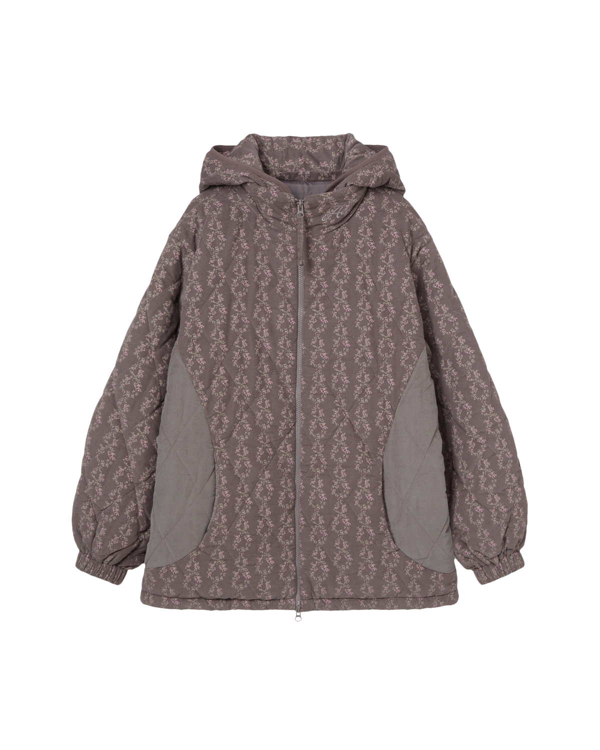FLOWER QUILTED JACKET [PURPLE]