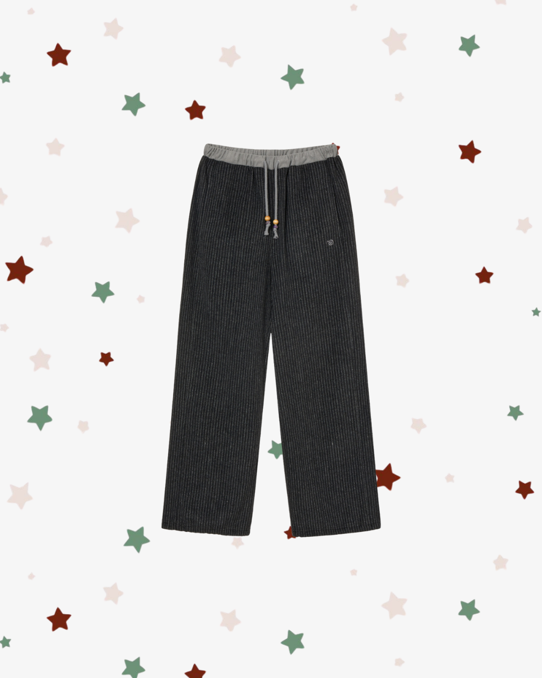 ANGEL STRIPE PANTS [BLACK]