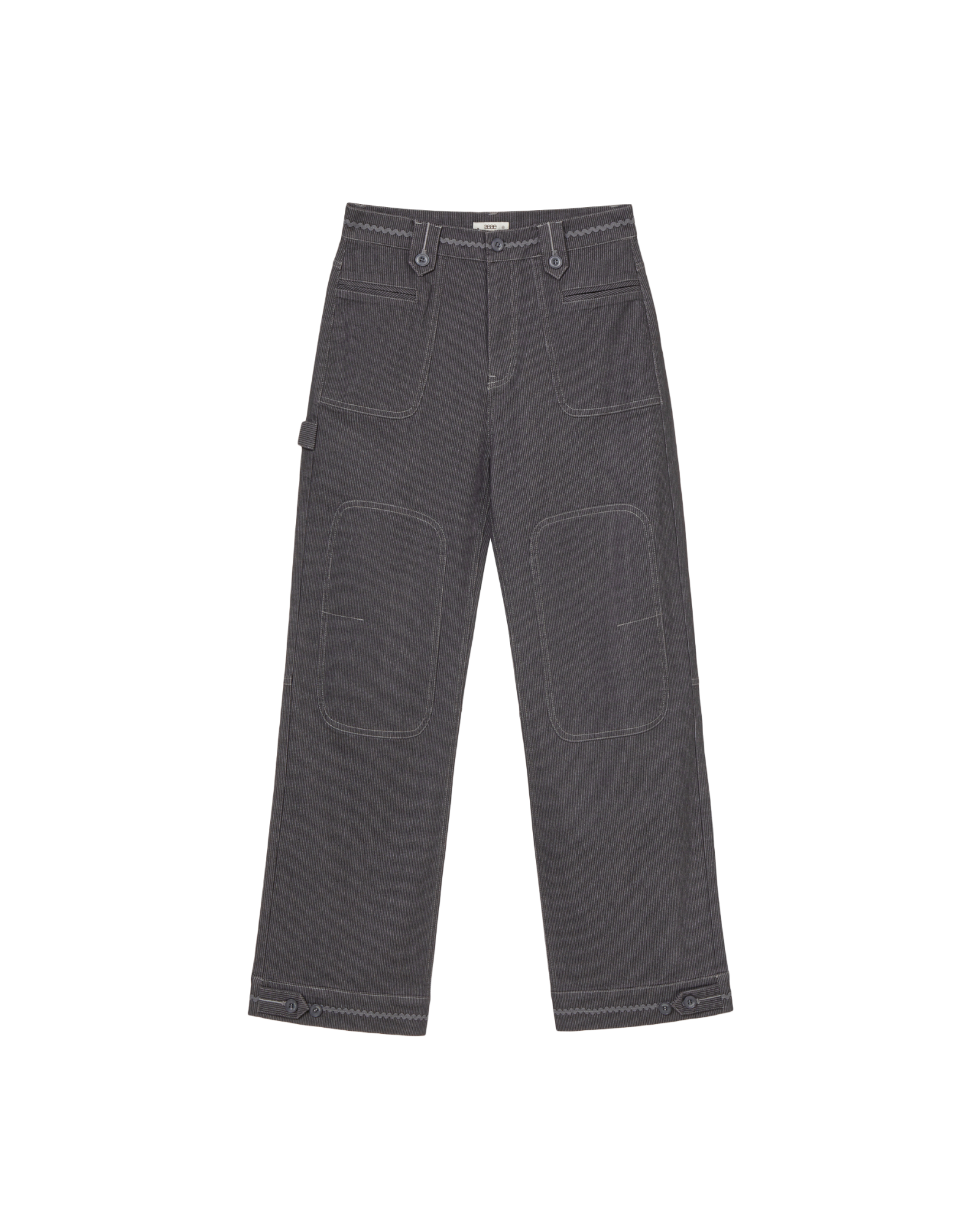 STRIPE WORK PANTS [CHARCOAL]