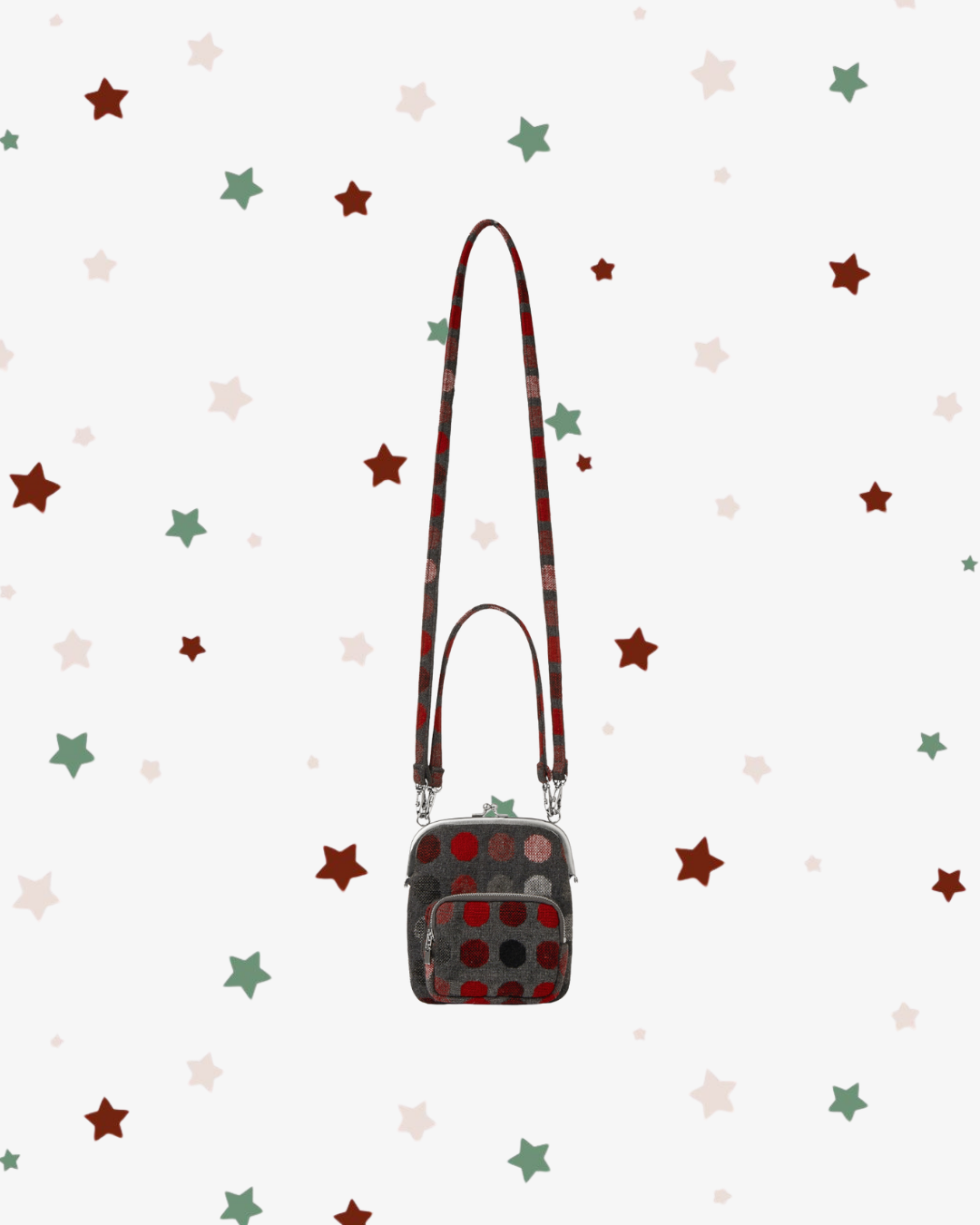 MINI POCKET 2WAY BAG [DOT CHARCOAL]