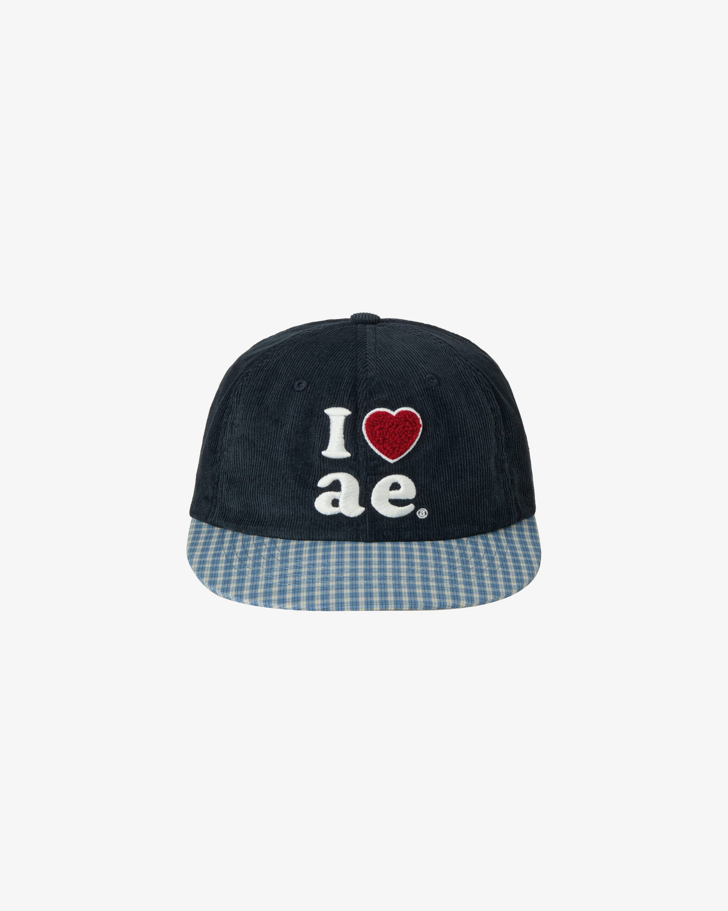 CHECK BALL CAP [NAVY]
