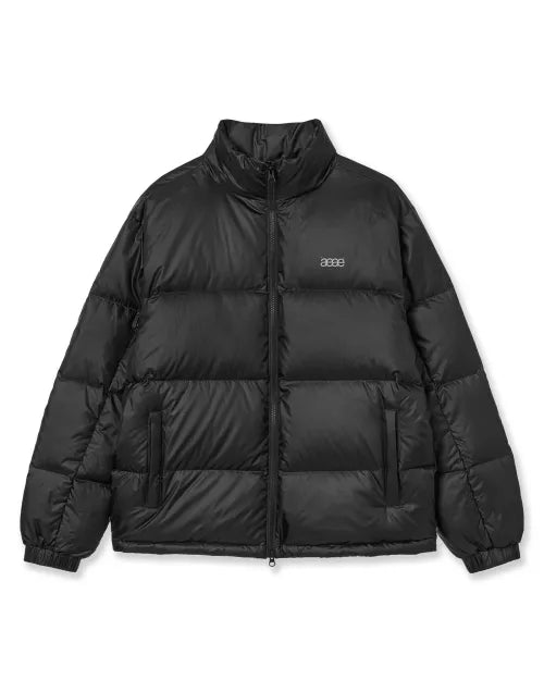 WEB LOGO DOWN JACKET [BLACK]
