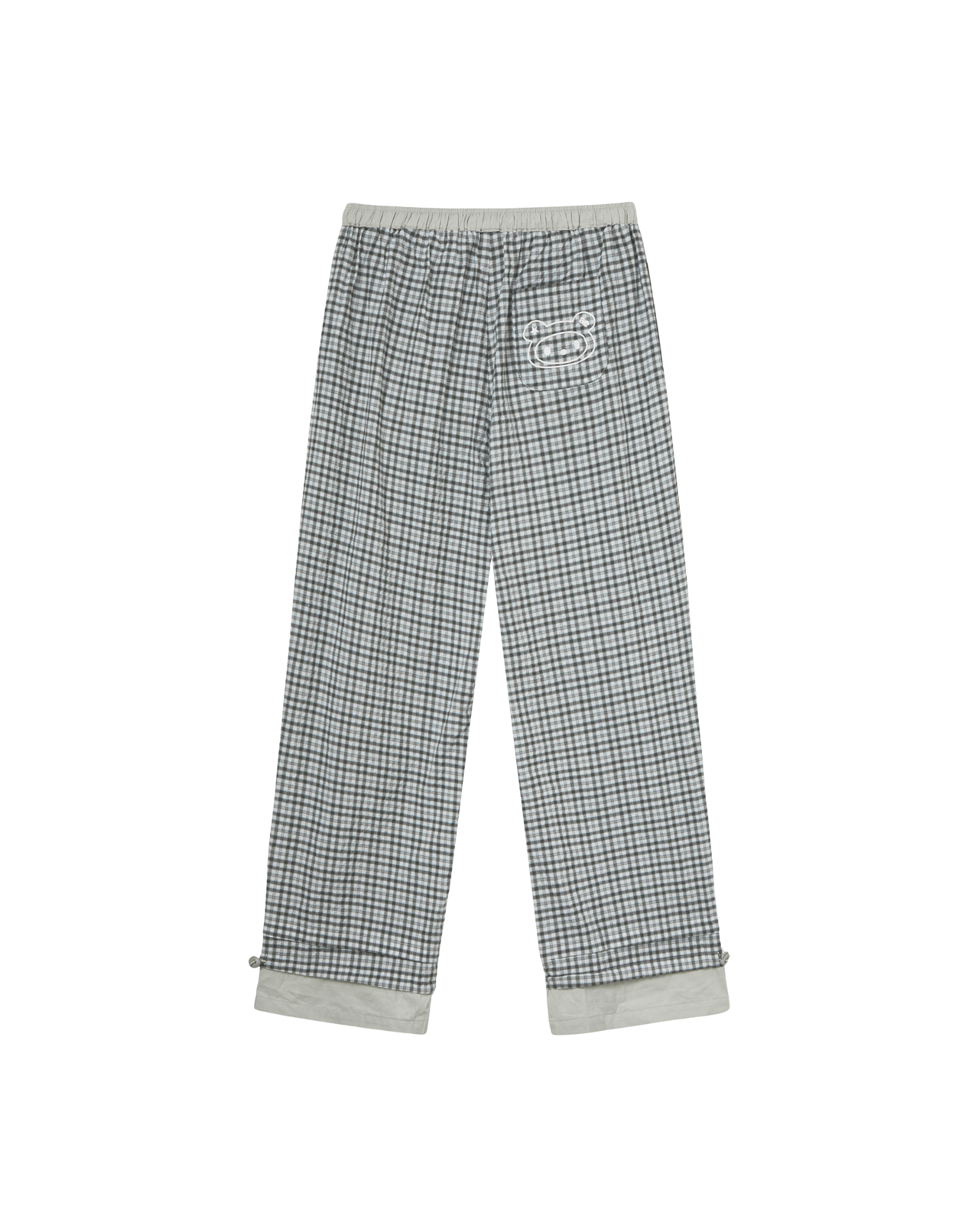 DRAWSTRING PAJAMA PANTS [GREY]