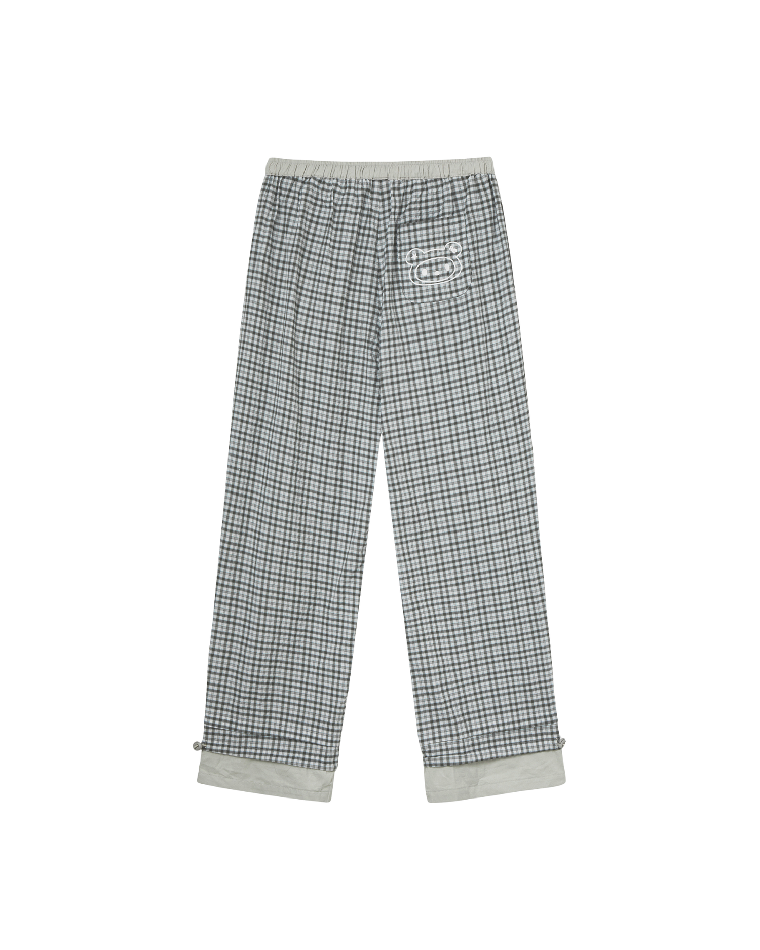 DRAWSTRING PAJAMA PANTS [GREY]