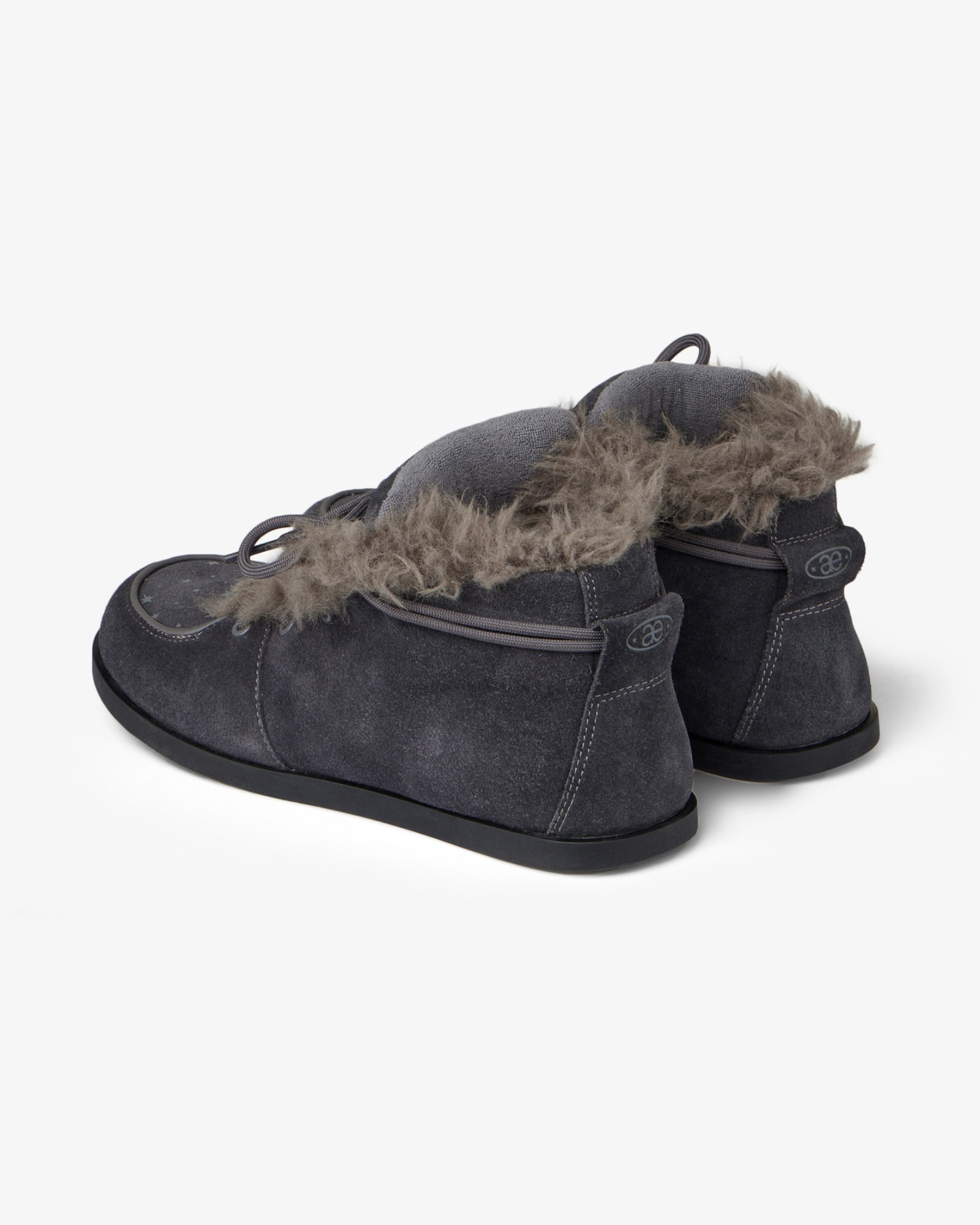 AEAE FUZZY FAT SNEAKERS [CHARCOAL]