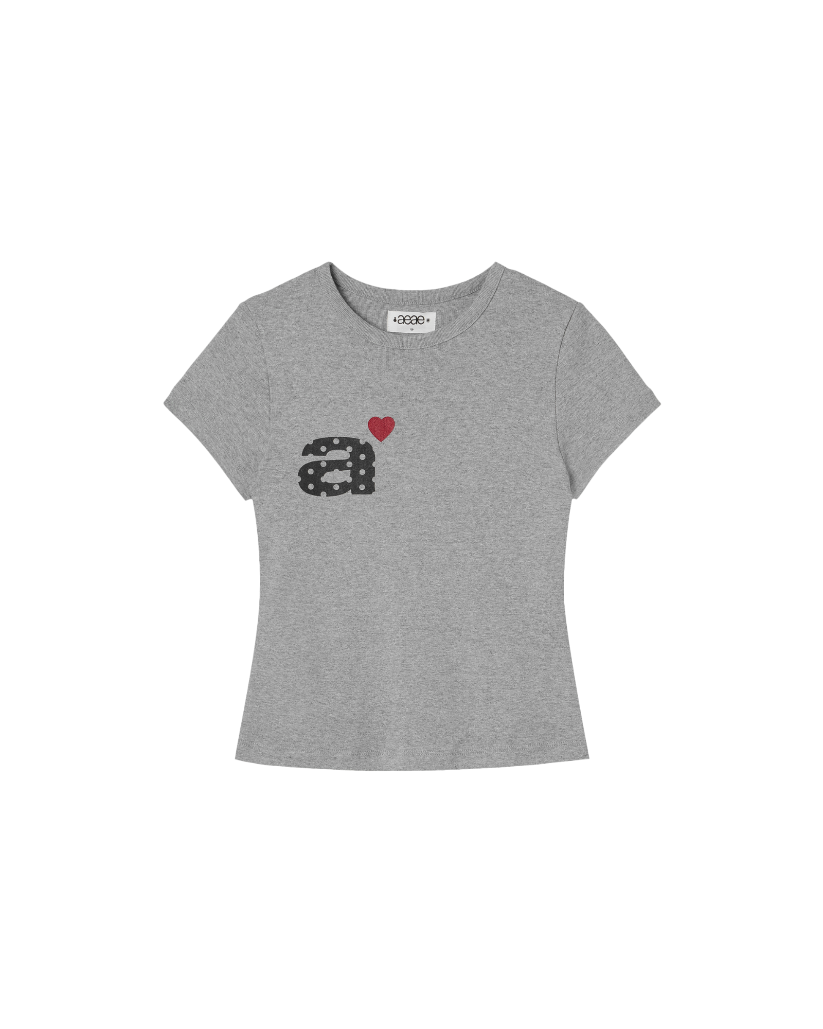 DOT SMALL LETTER TEE [MELANGE GREY]