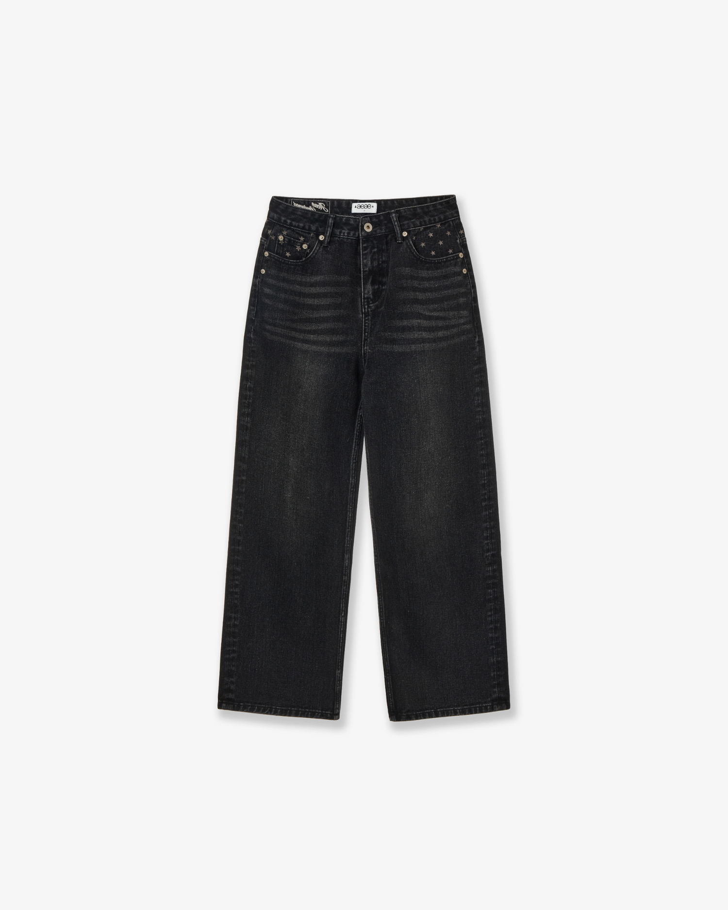 【10月上旬お届けアイテム】STAR POCKET DENIM PANTS [BLACK]
