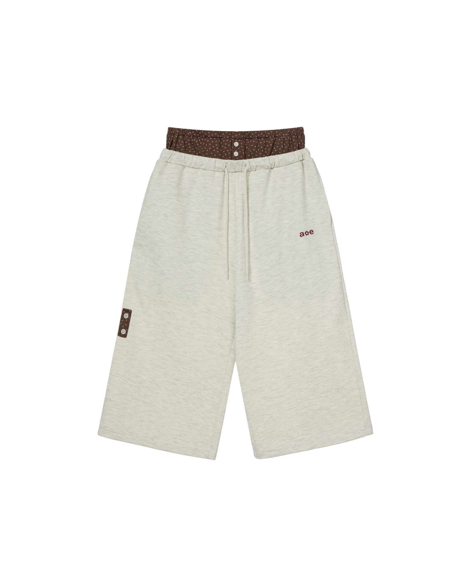 BRIEFS LAYERED SWEATPANTS [OATMEAL]