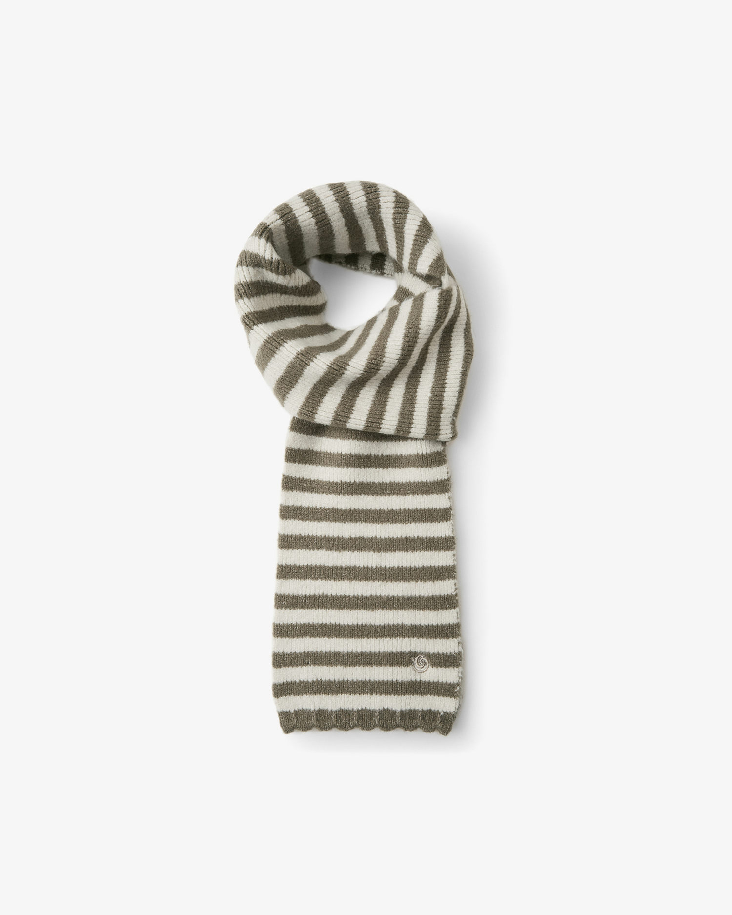 STRIPE SYMBOL MUFFLER [BROWN]