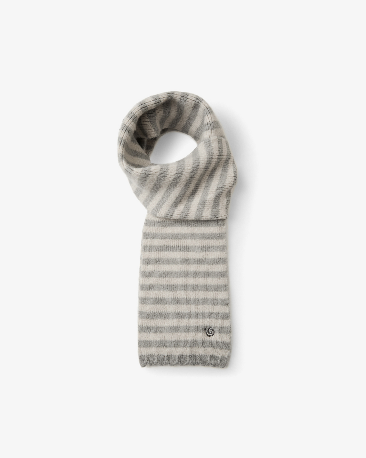 STRIPE SYMBOL MUFFLER [LIGHT GREY]