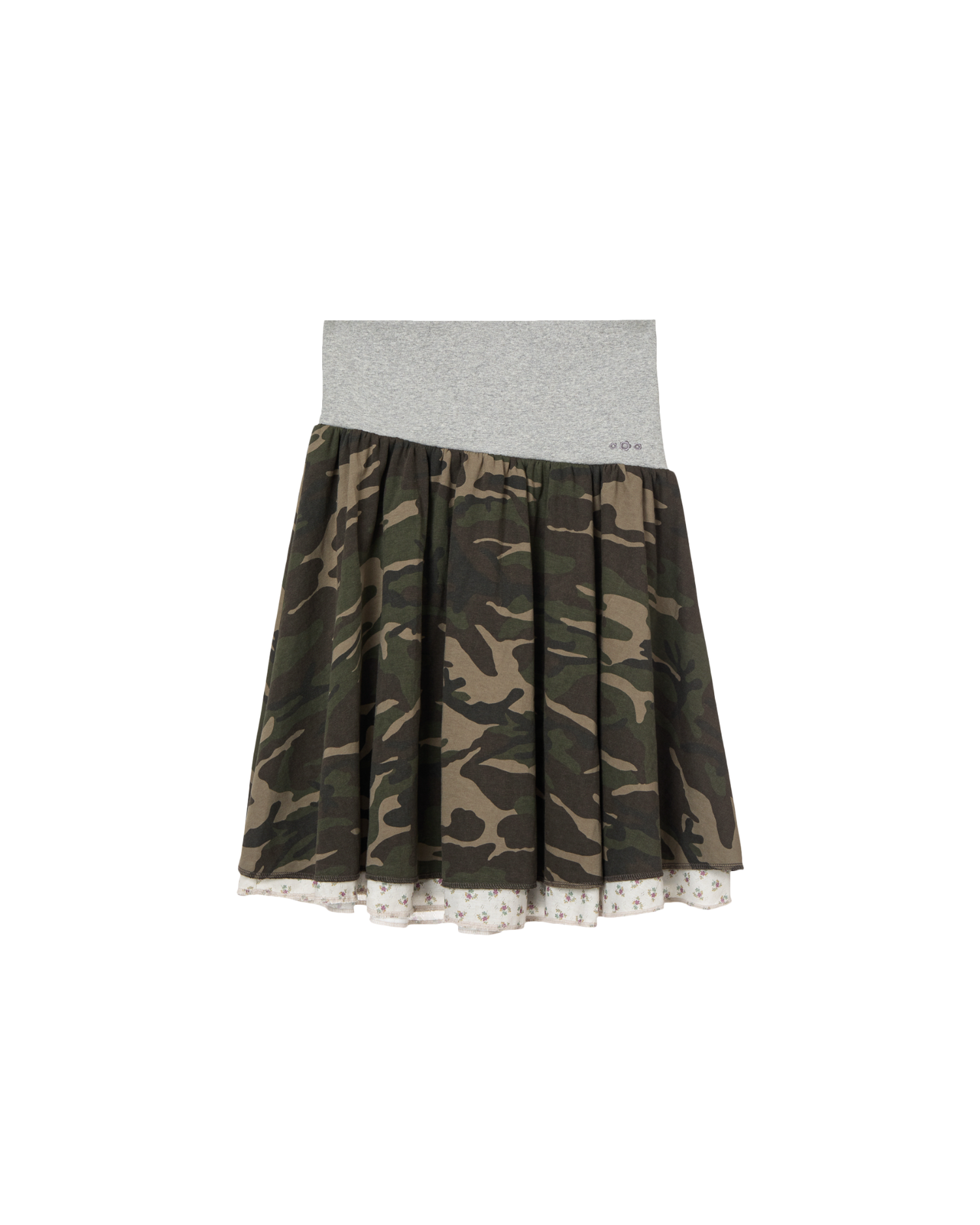 LAYERED SKIRT [CAMO]