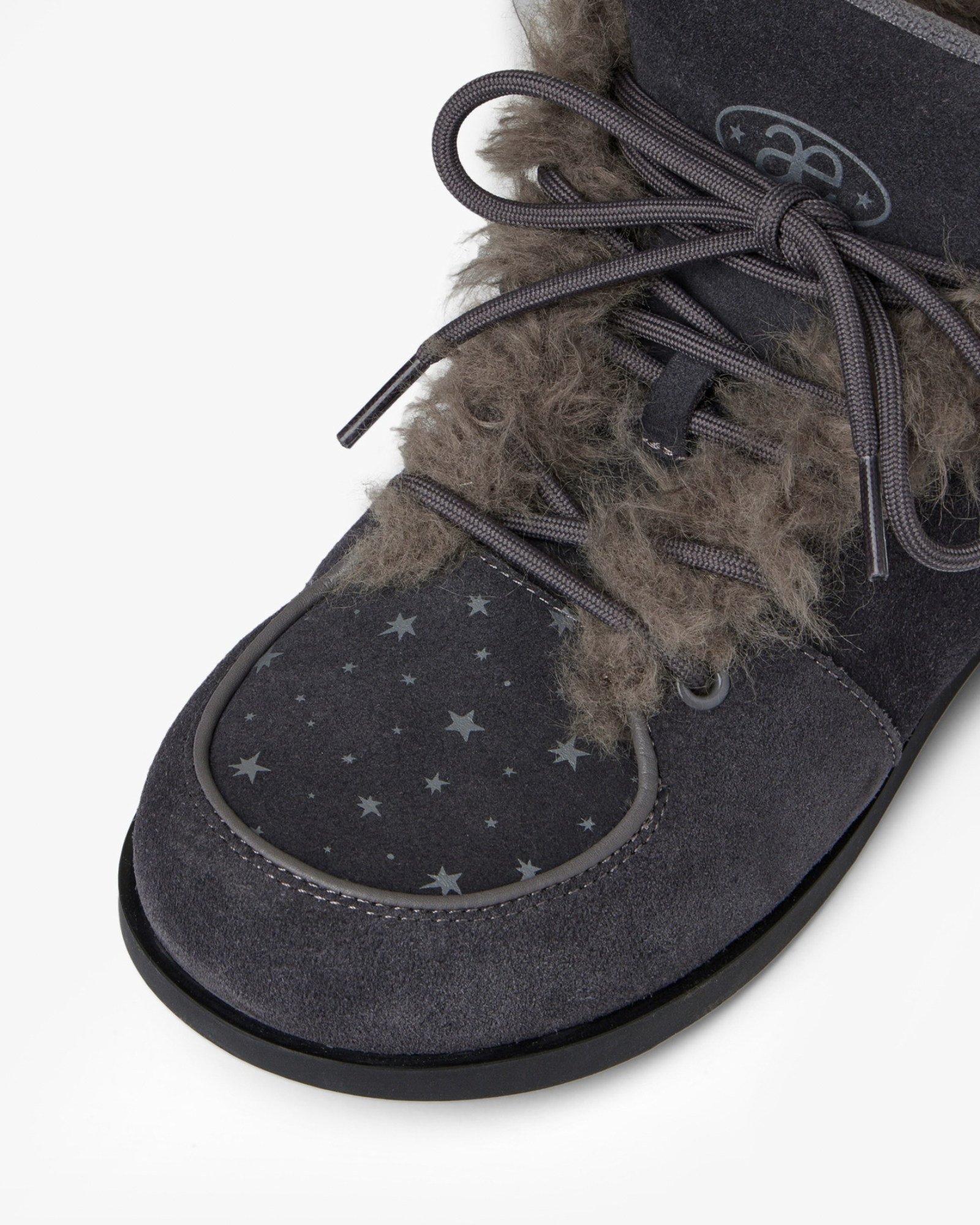 AEAE FUZZY FAT SNEAKERS [CHARCOAL]