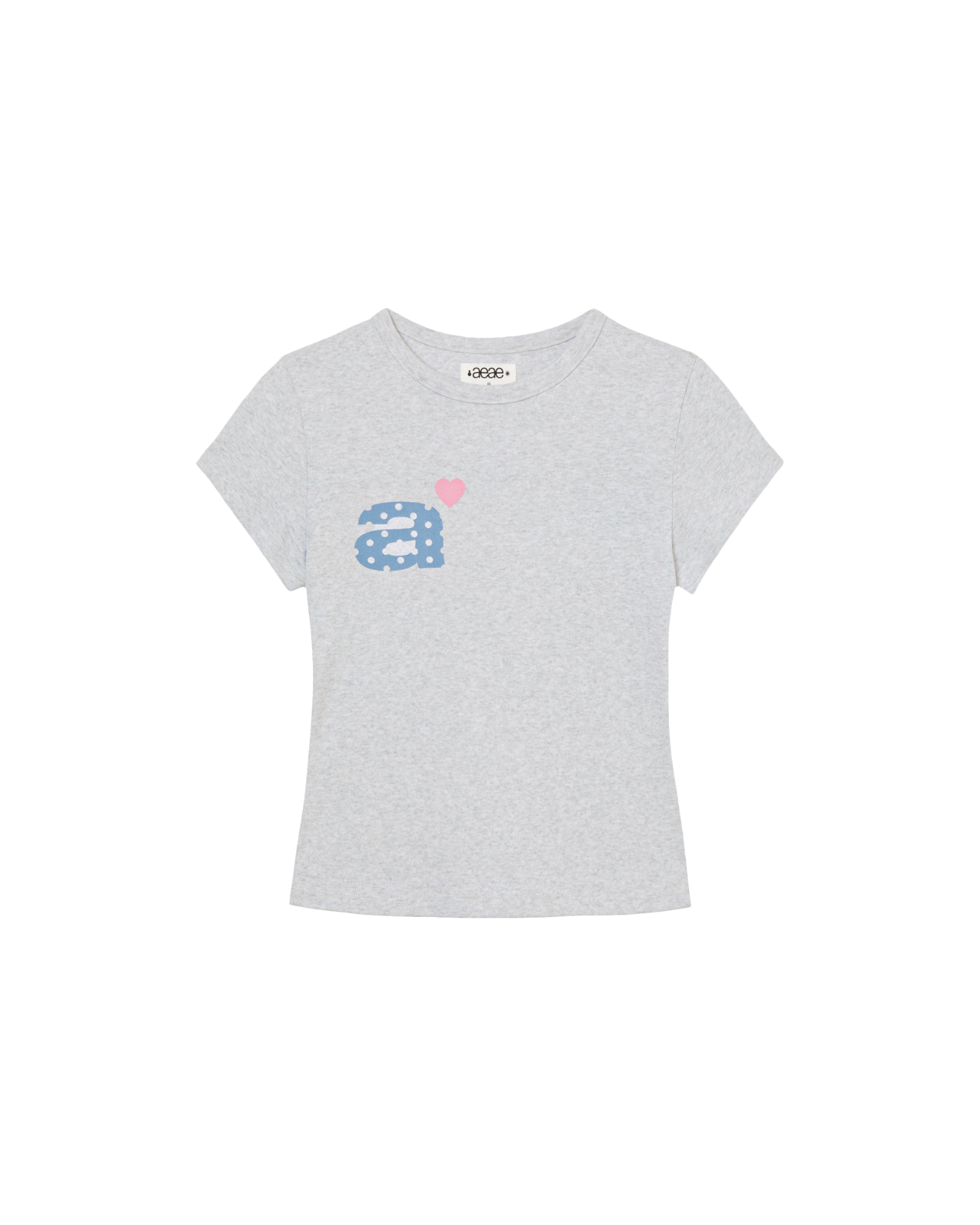 DOT SMALL LETTER TEE [LIGHT GREY]