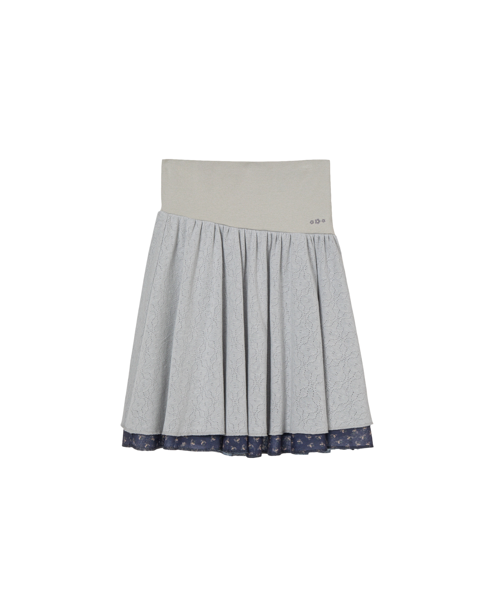 LAYERED SKIRT [GREY]