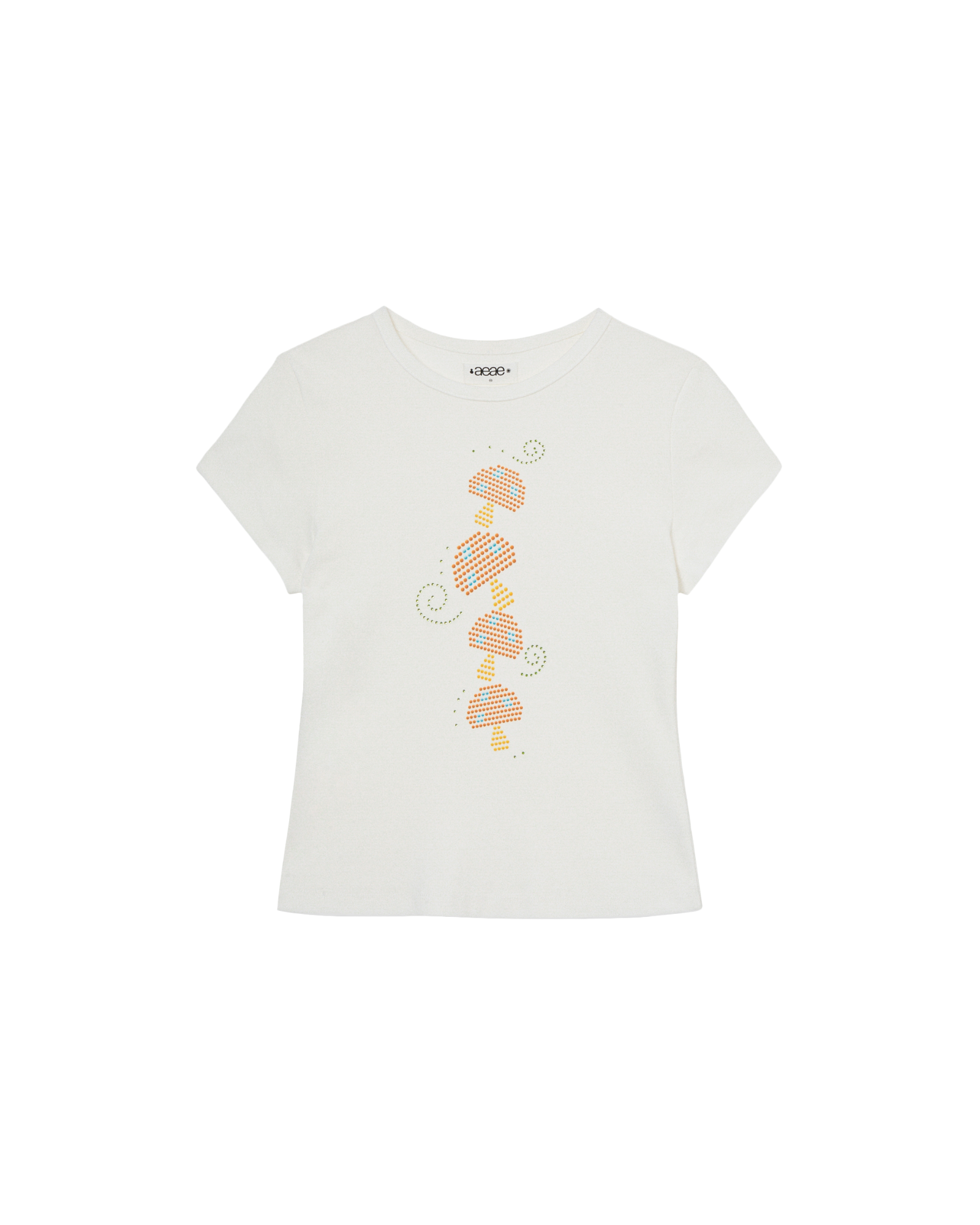 MUSHROOM HOTFIX TEE [WHITE]