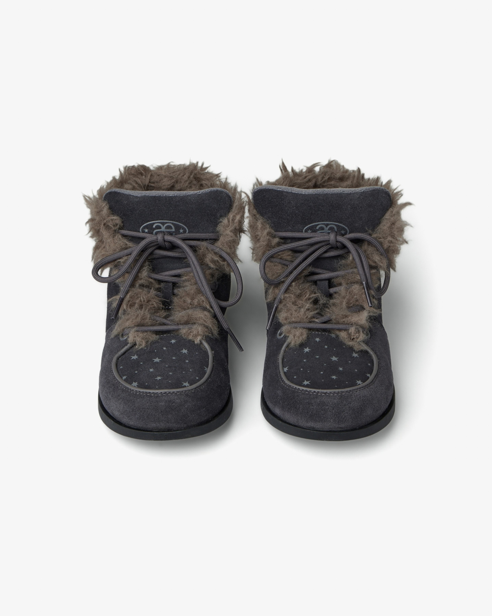 AEAE FUZZY FAT SNEAKERS [CHARCOAL]