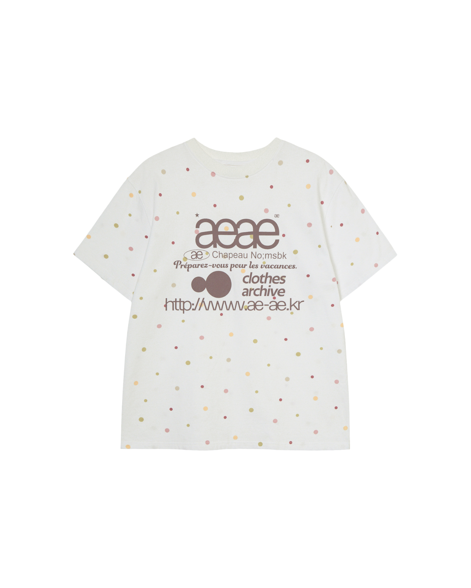 WEB LOGO COLOR DOT T-SHIRTS [WHITE]