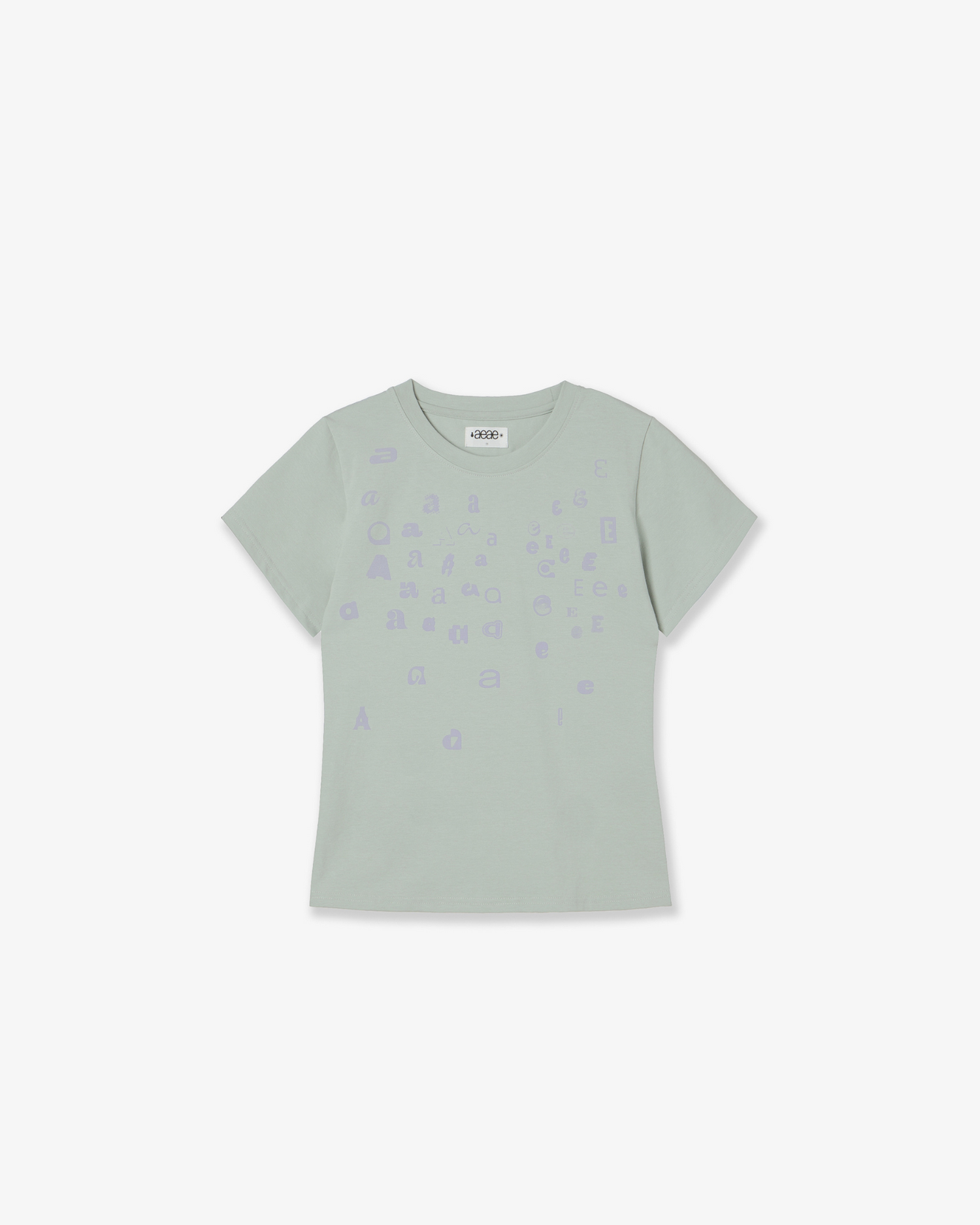 SCATTERED LETTER TEE [MINT]