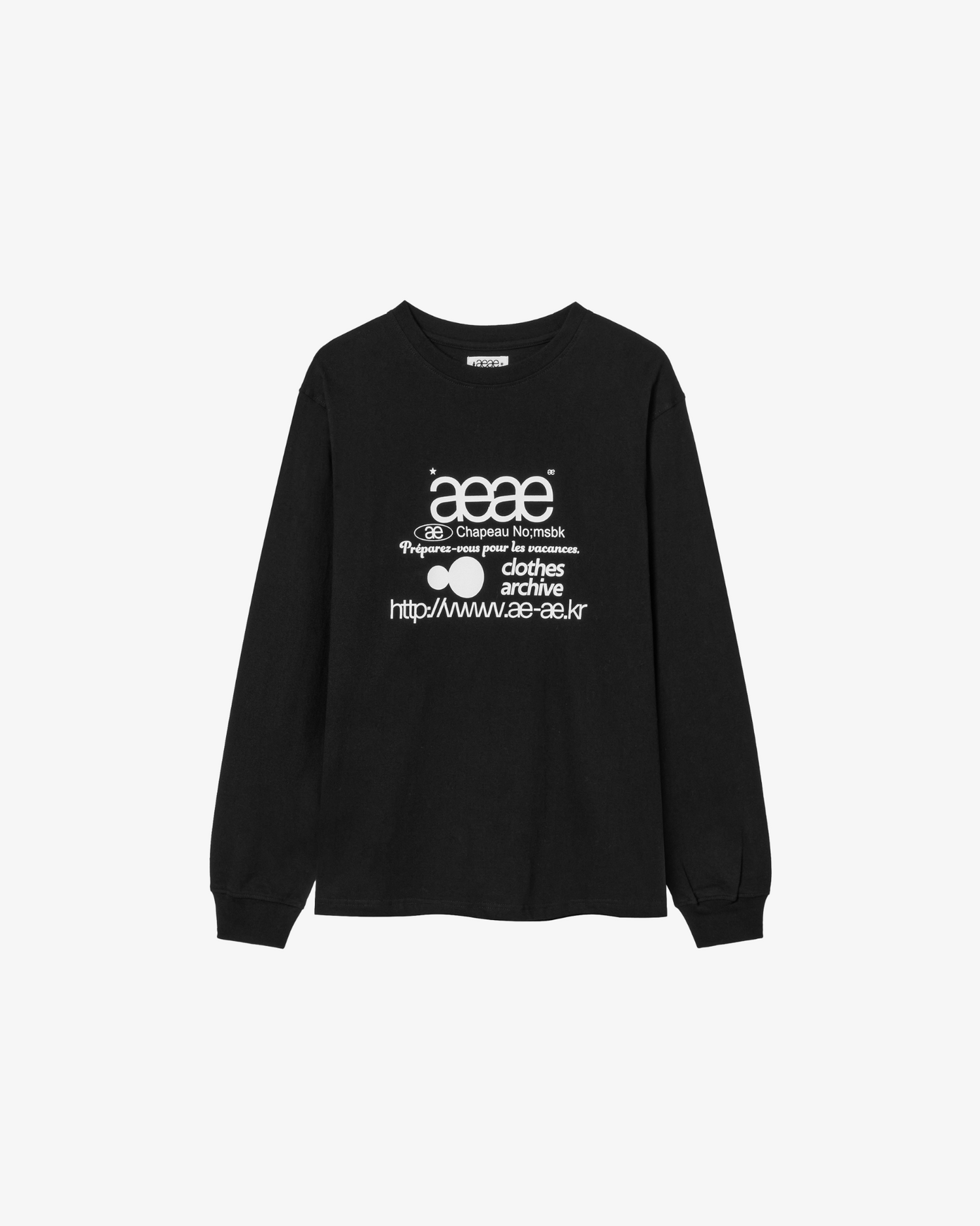 WEB LOGO L/S [BLACK]
