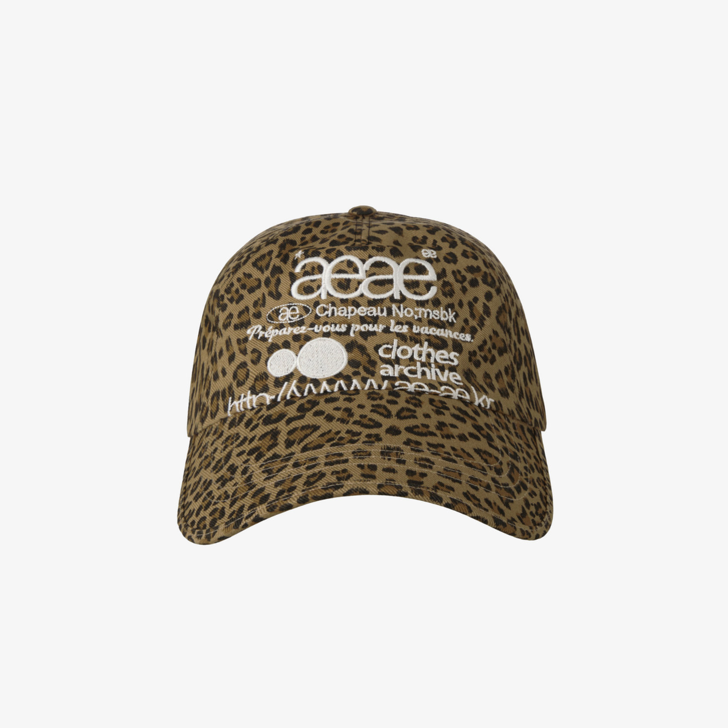WEB LOGO LEOPARD CAP [MUSTARD]