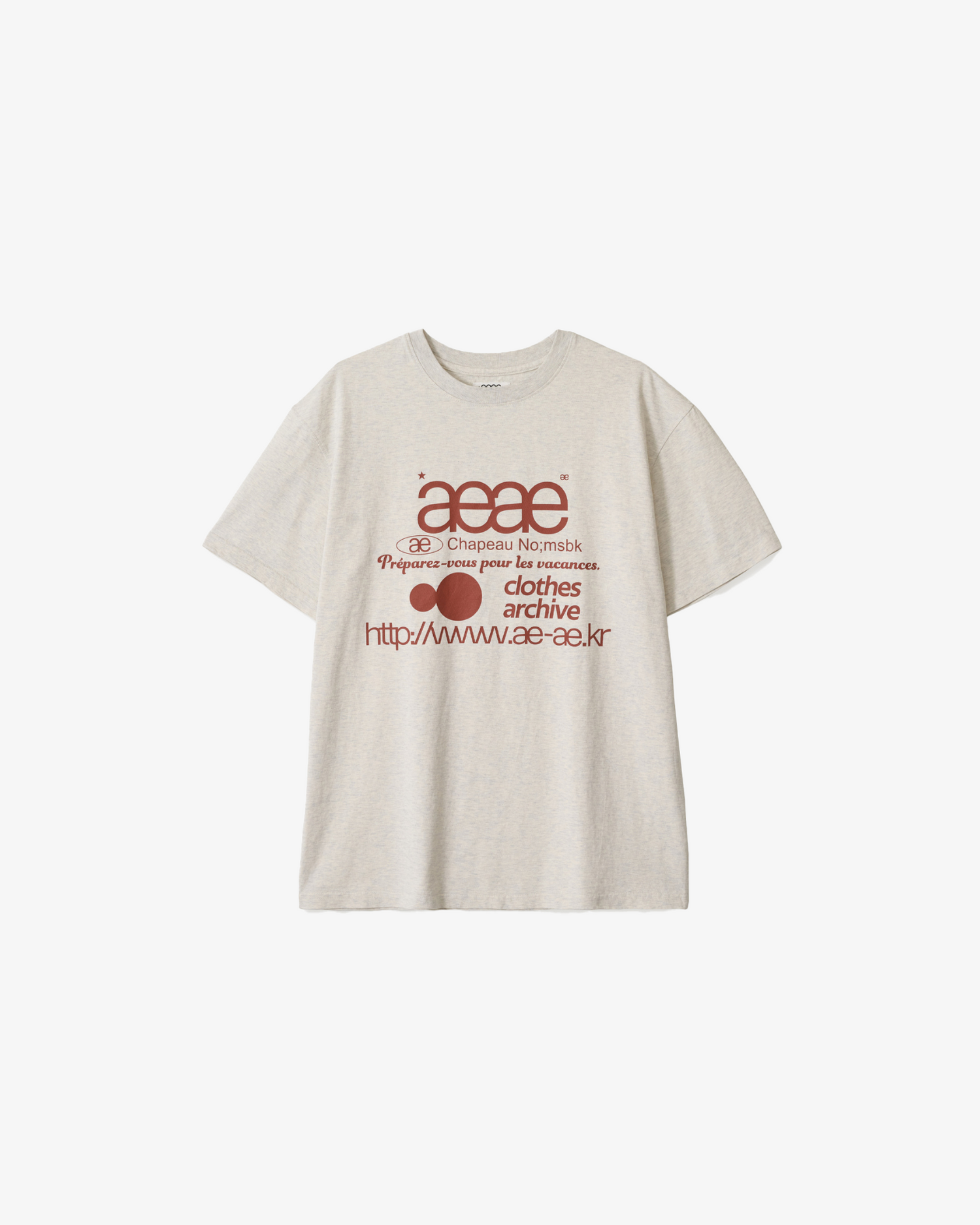WEB LOGO T-SHIRTS [OATMEAL]