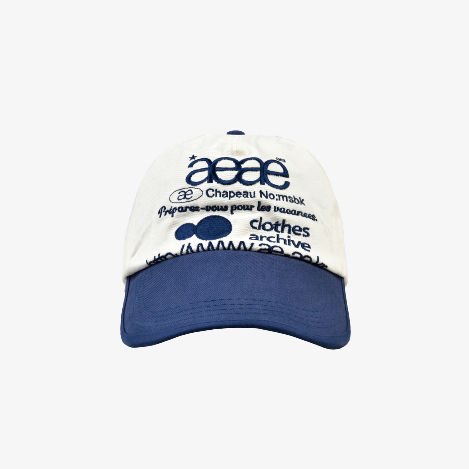 WEB LOGO TWO TONE BALL CAP [WHITE/BLUE]