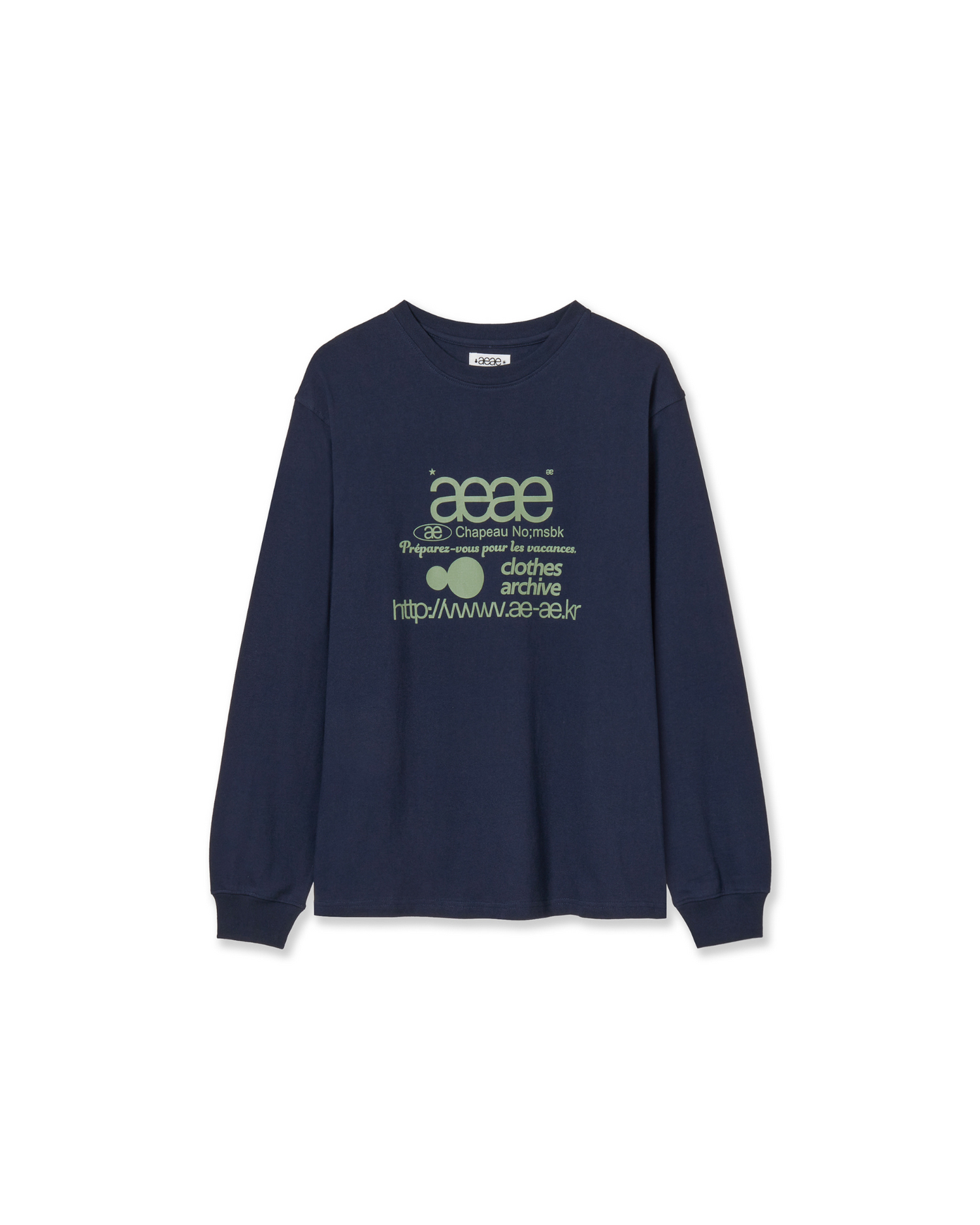 WEB LOGO L/S [NAVY]