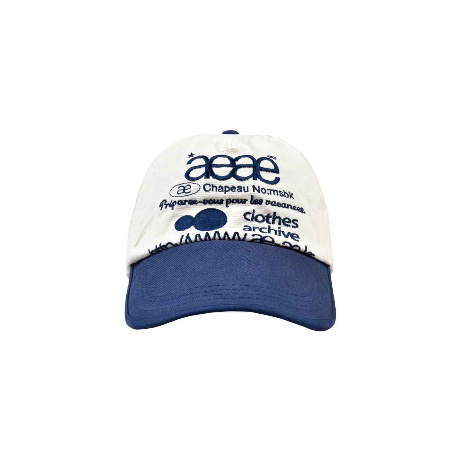 WEB LOGO TWO TONE BALL CAP [WHITE/BLUE]