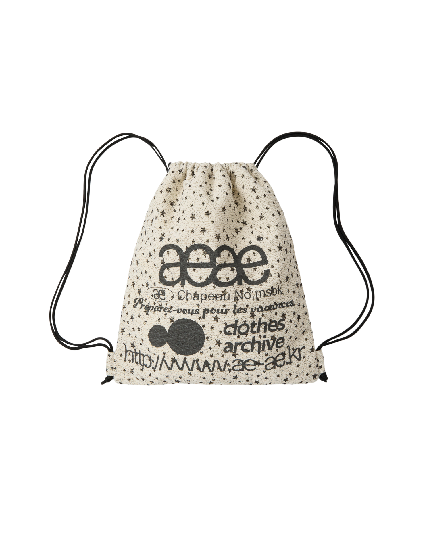 【予約商品】WEB LOGO STELLA GYM SACK [IVORY]
