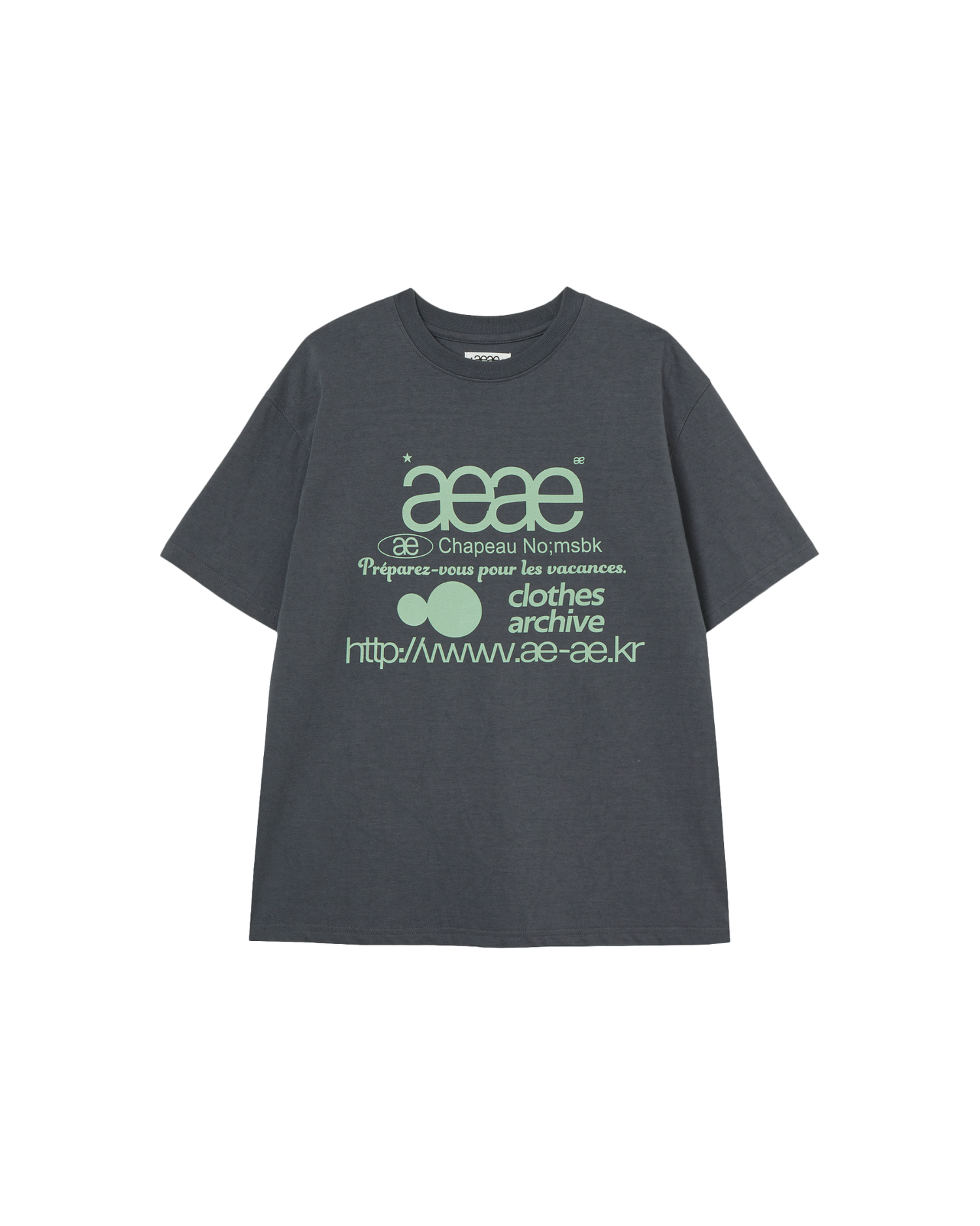 WEB LOGO T-SHIRTS [CHARCOAL]