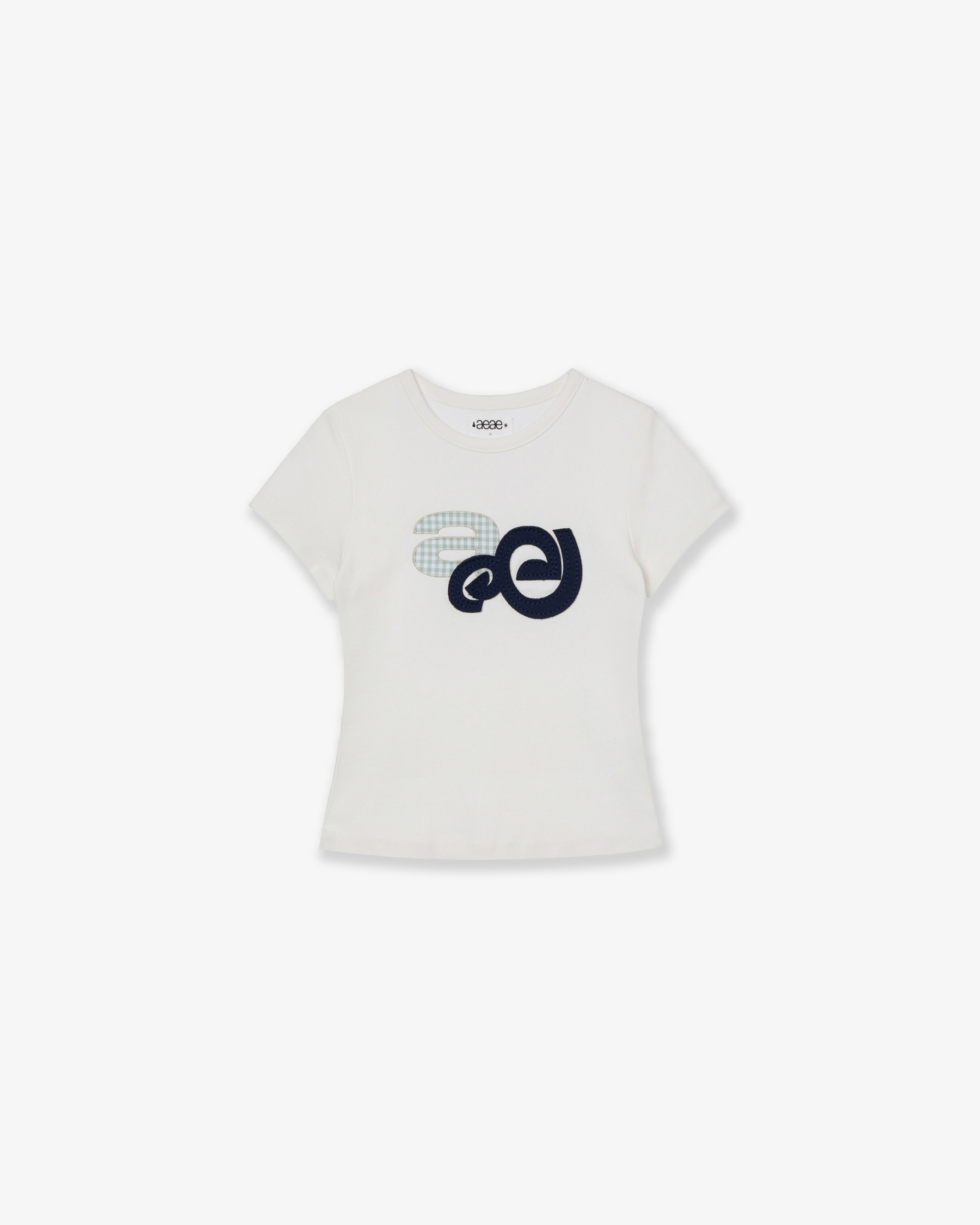 APPLIQUE LOGO TEE [WHITE]