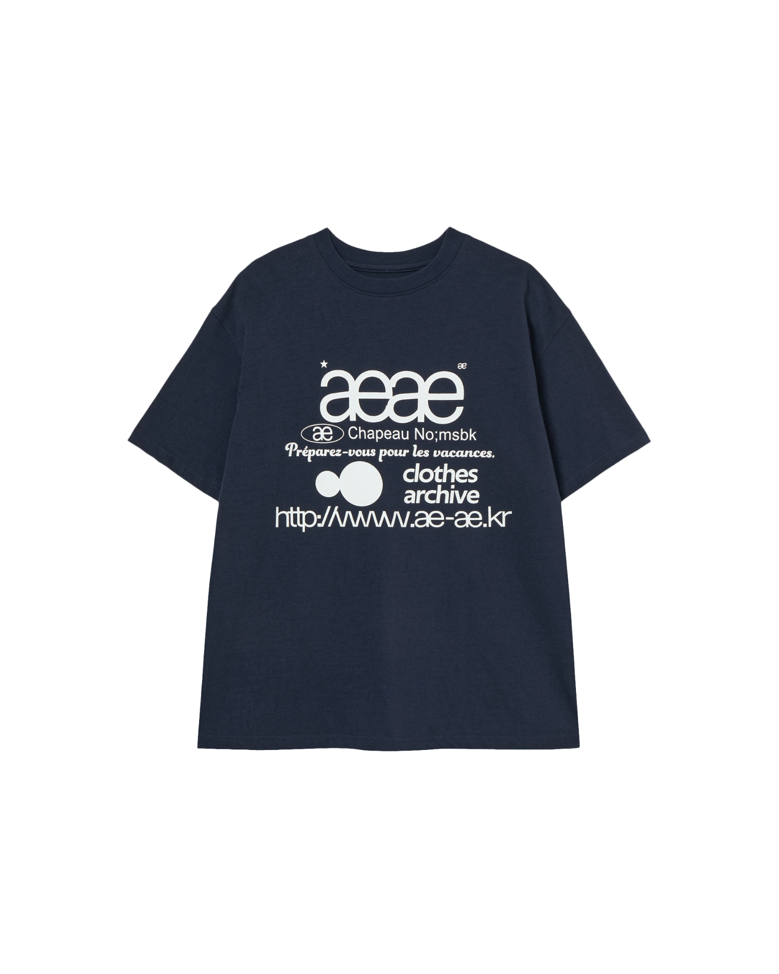 WEB LOGO T-SHIRTS [NAVY]