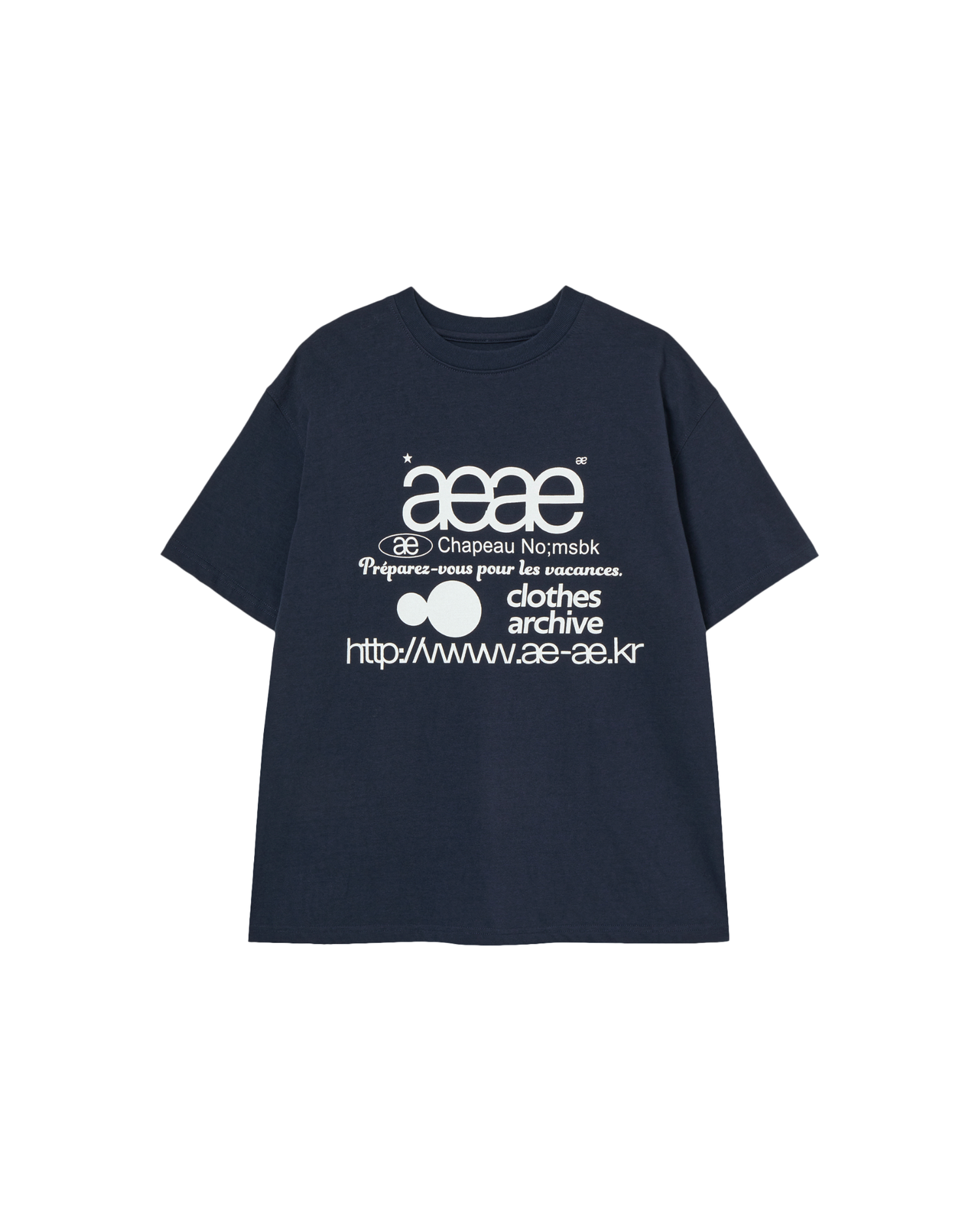 WEB LOGO T-SHIRTS [NAVY]