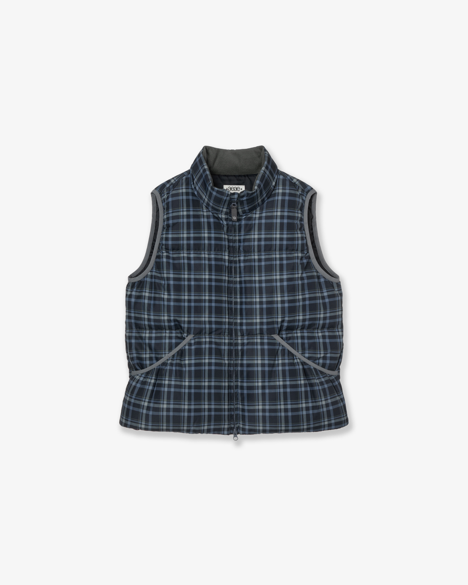 CHECK PADDED VEST [BLUE]