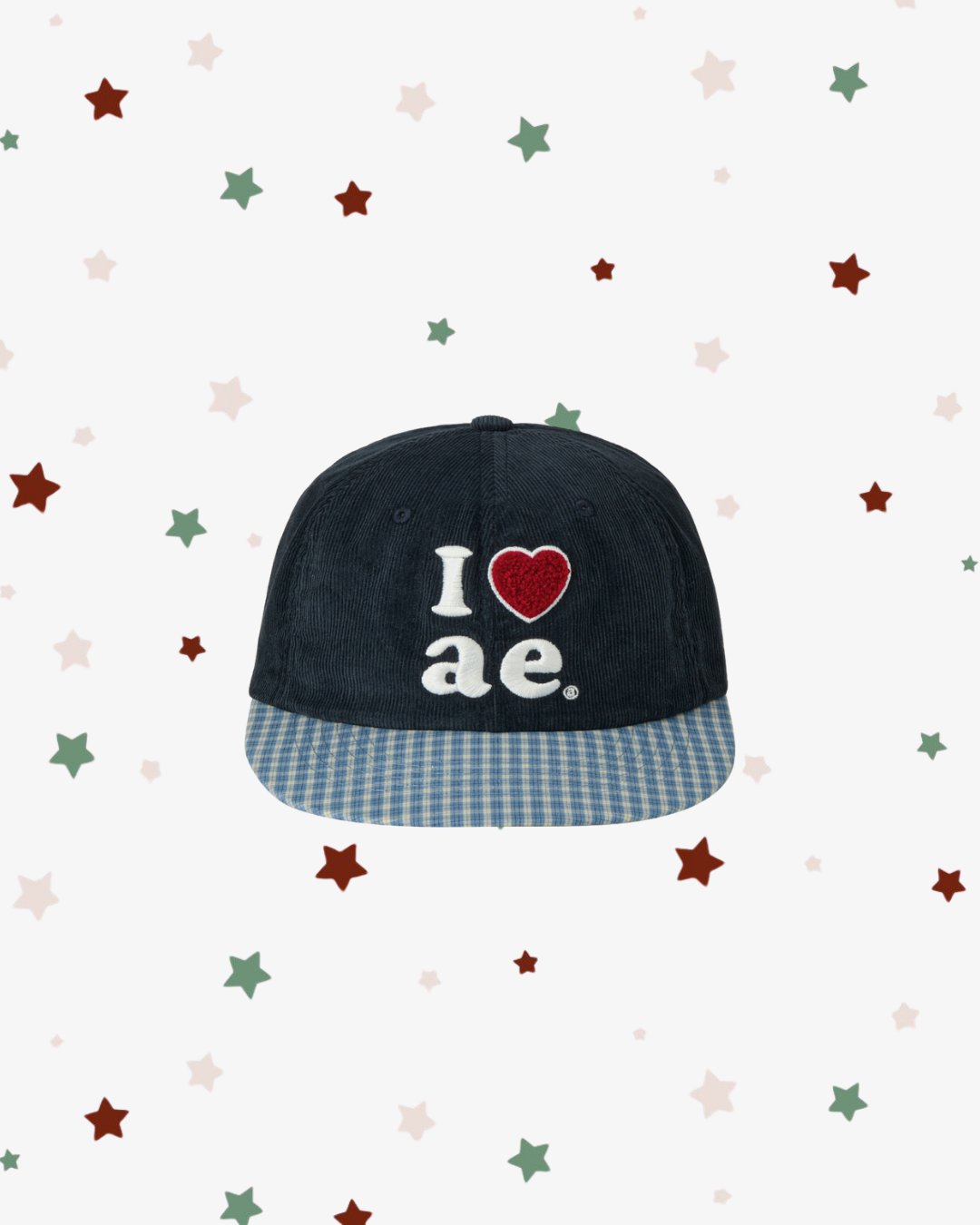 CHECK BALL CAP [NAVY]