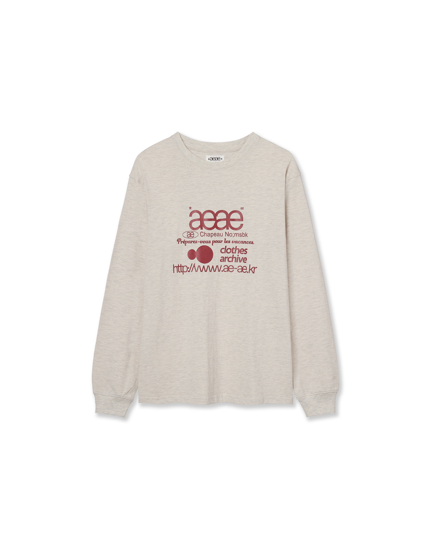 WEB LOGO L/S [OATMEAL]