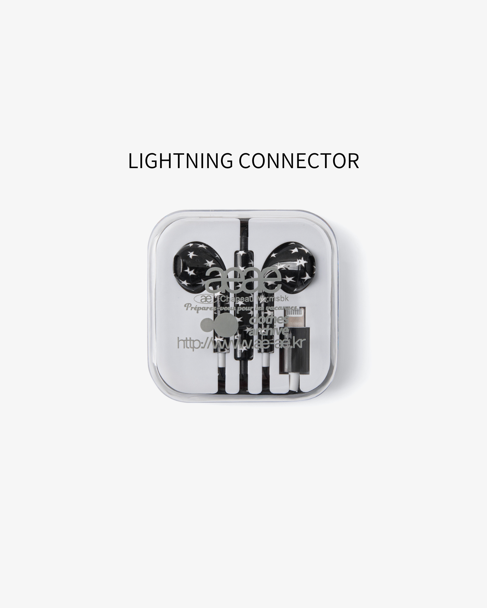 【2月下旬お届けアイテム】AE CUSTOM EARPHONES (LIGHTNING CONNECTOR) [BLACK]