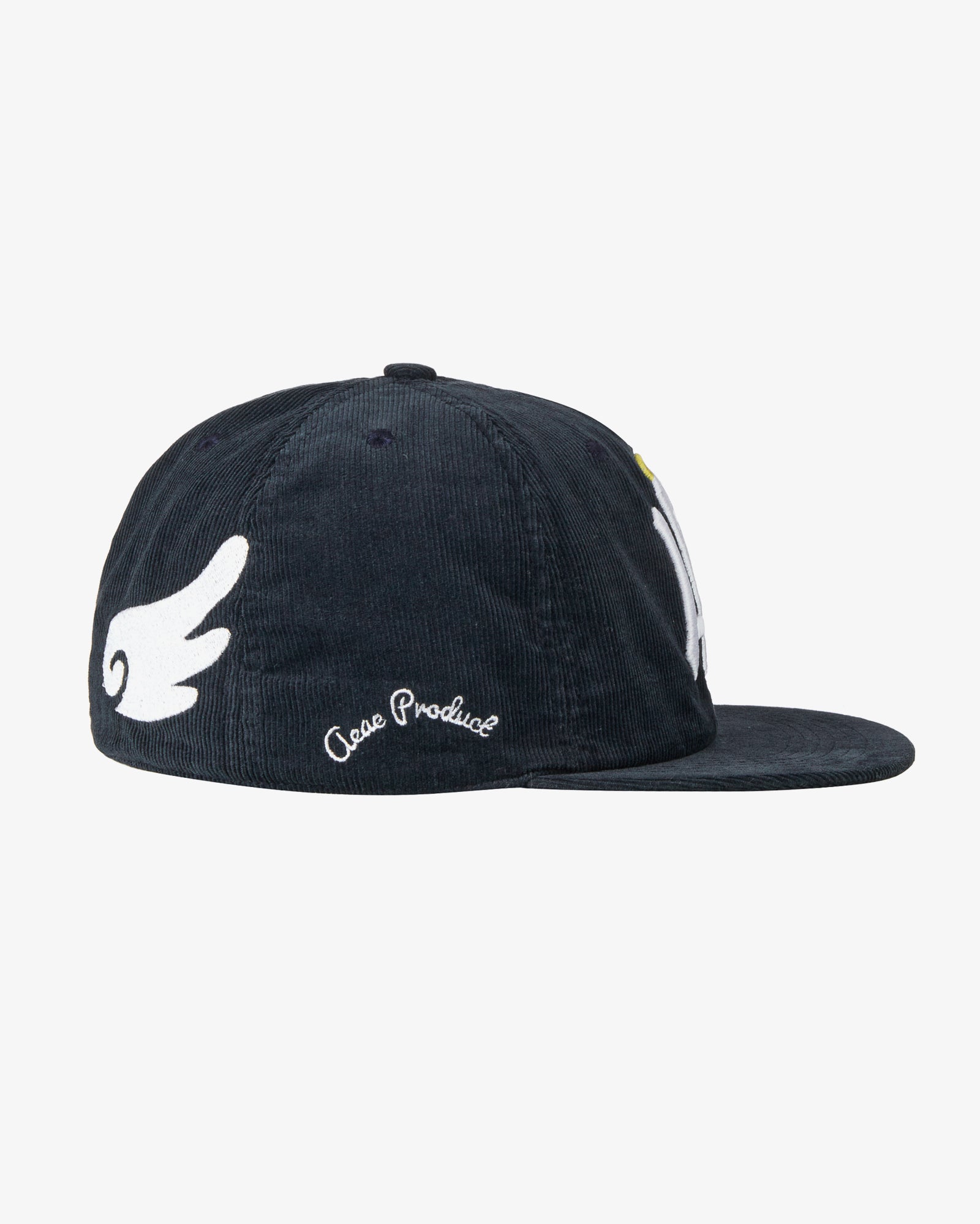 AE SYMBOL CORDUROY ANGEL WING CAP [NAVY]