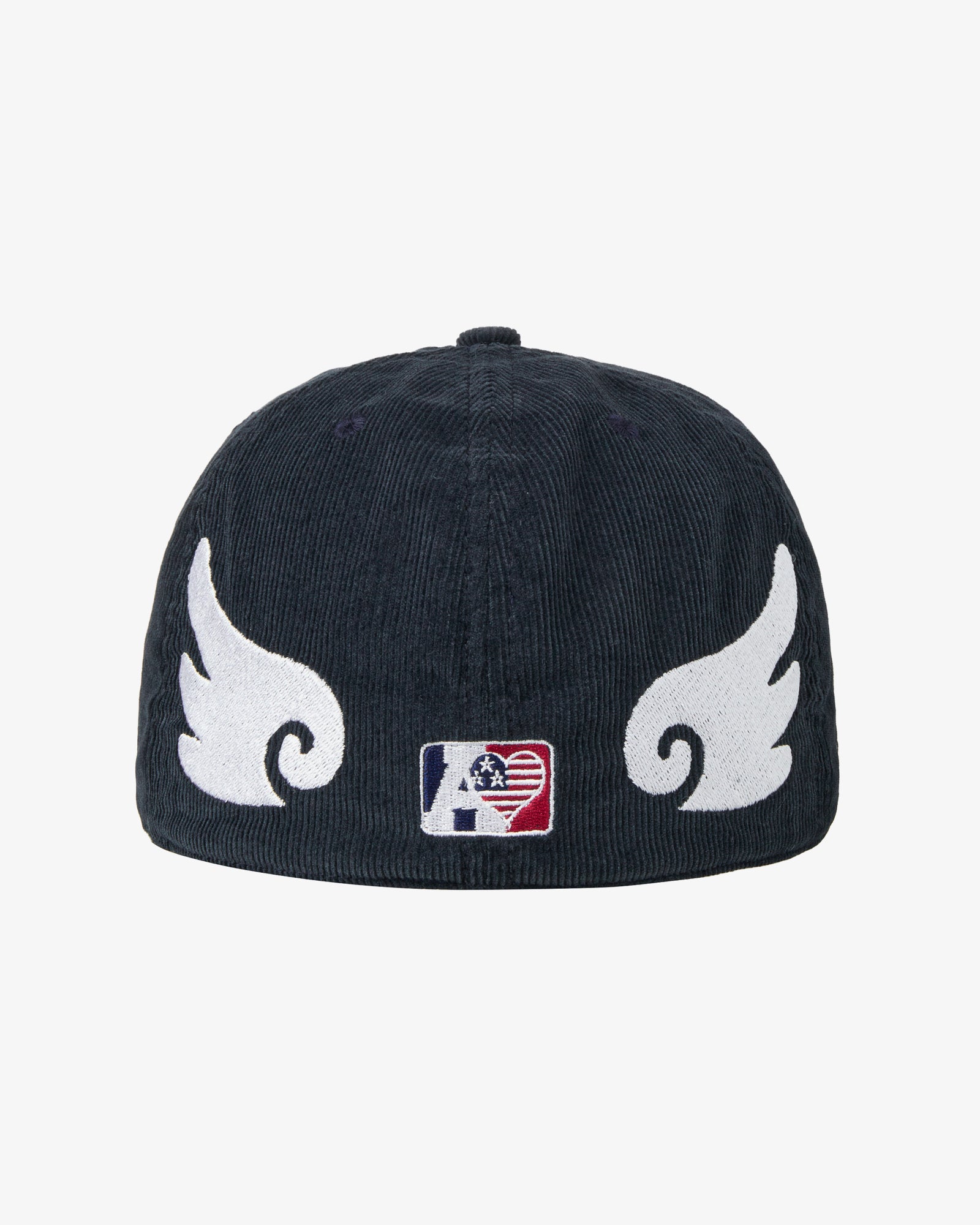 AE SYMBOL CORDUROY ANGEL WING CAP [NAVY]