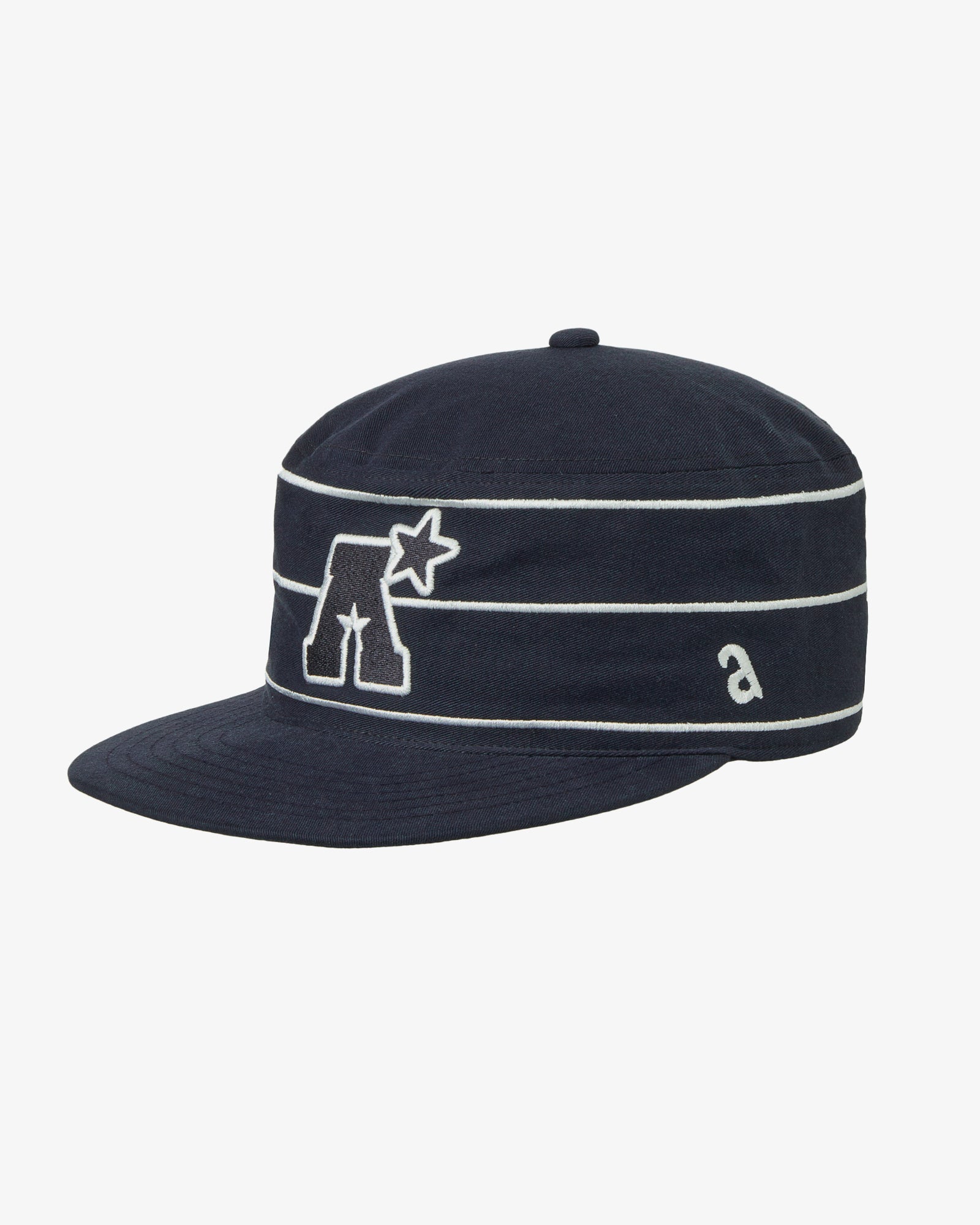 A LOGO PILLBOX CAP [NAVY]