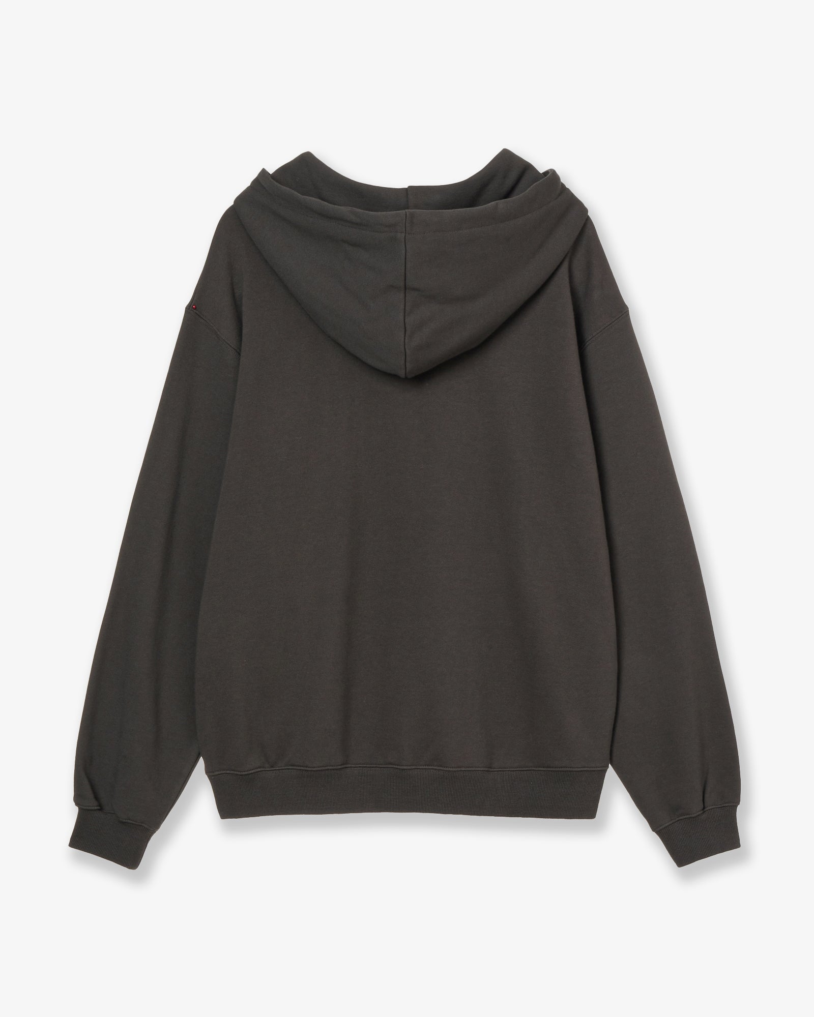 APPLIQUE FLOWER LOGO HOODIE [DARK BROWN]