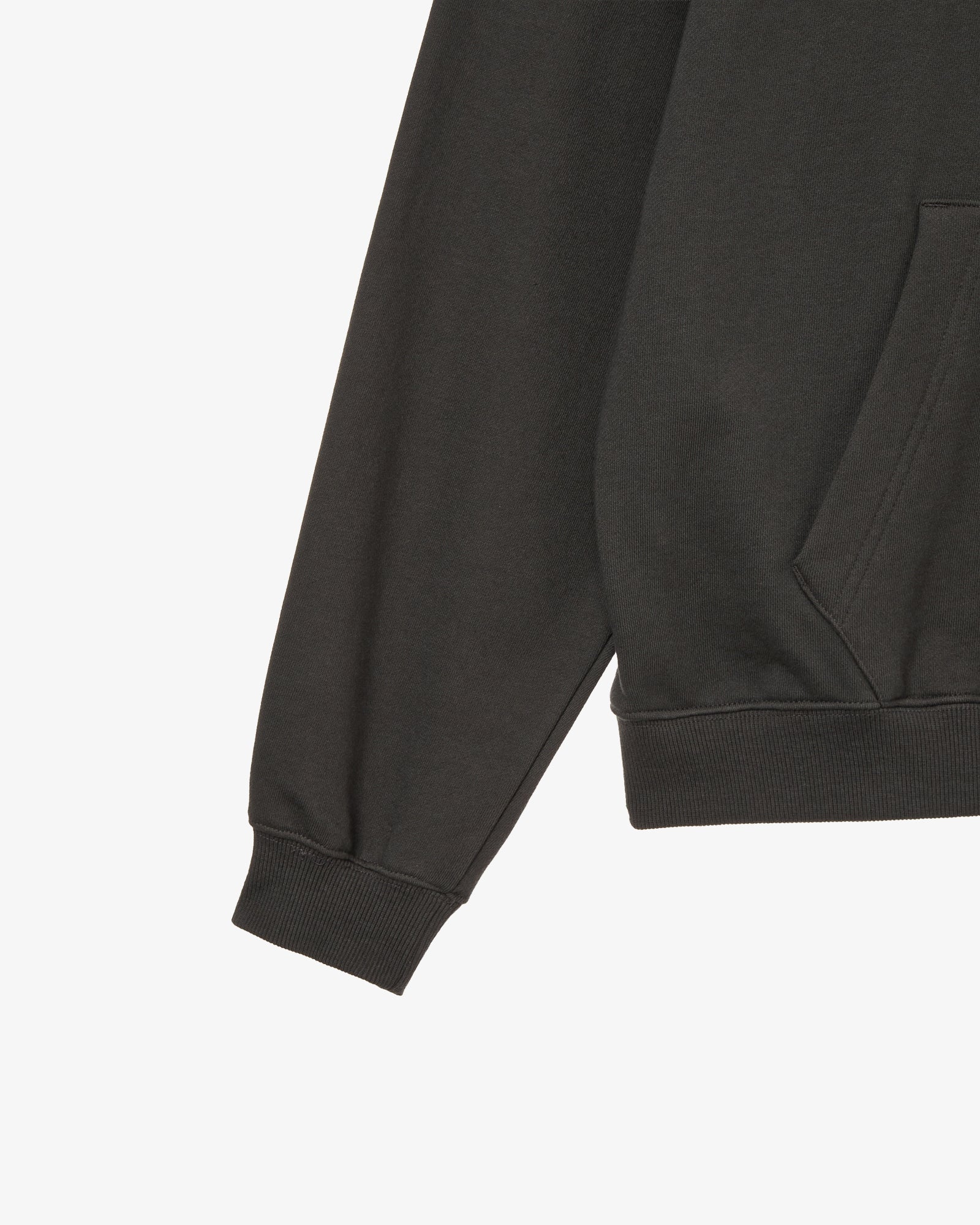 APPLIQUE FLOWER LOGO HOODIE [DARK BROWN]