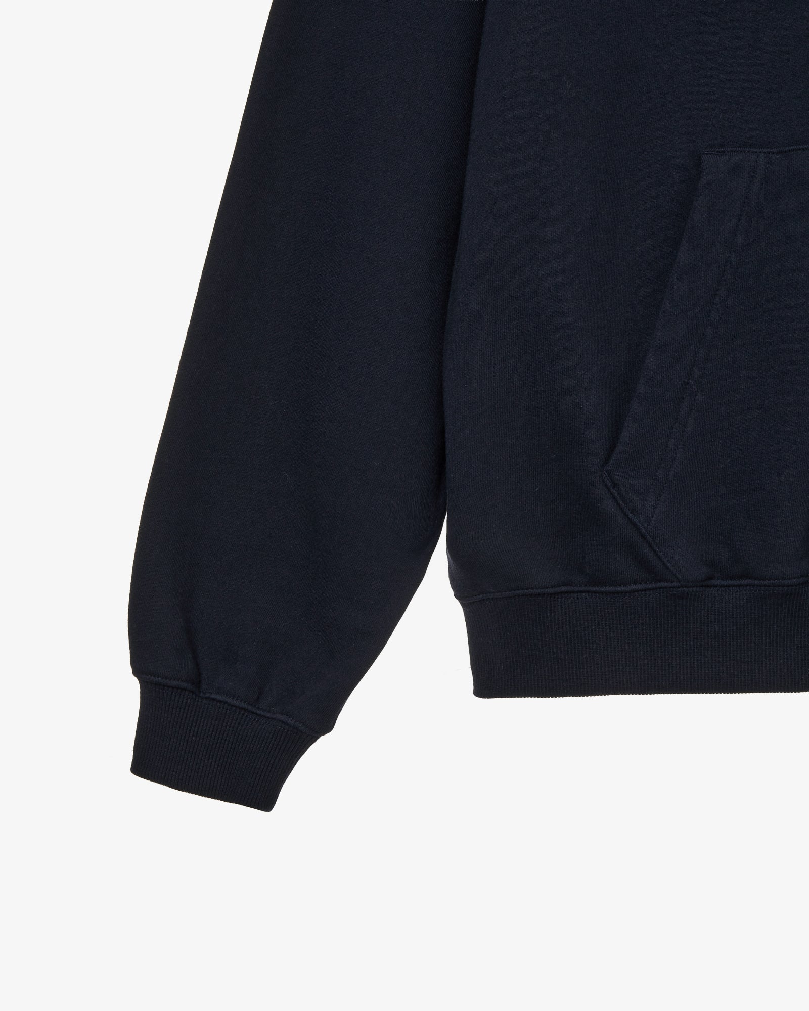 APPLIQUE FLOWER LOGO HOODIE [NAVY]