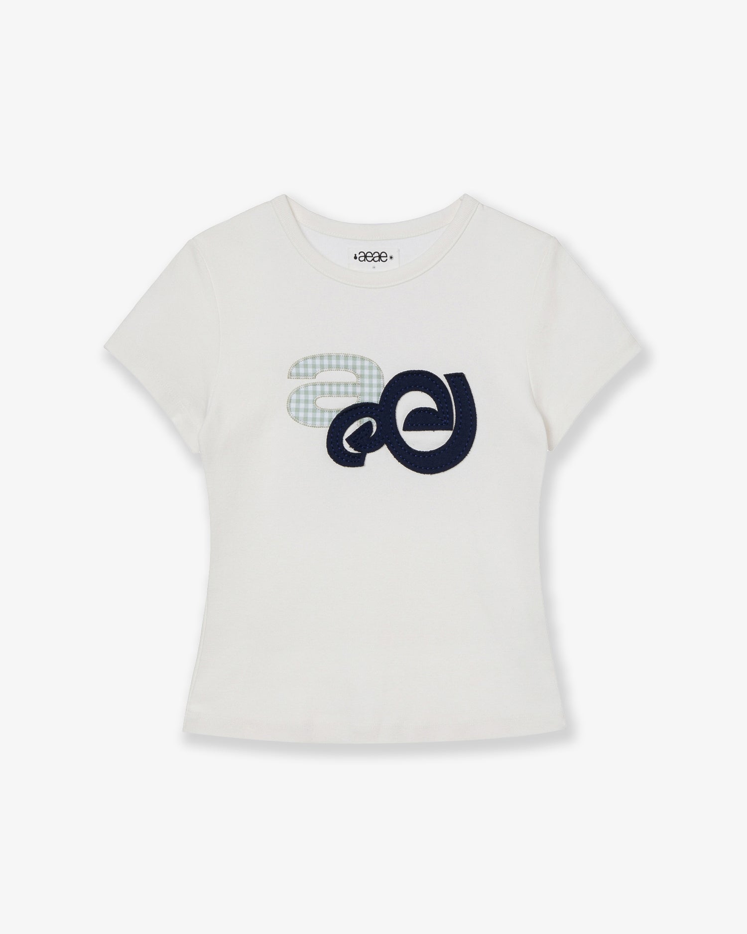 APPLIQUE LOGO TEE [WHITE]