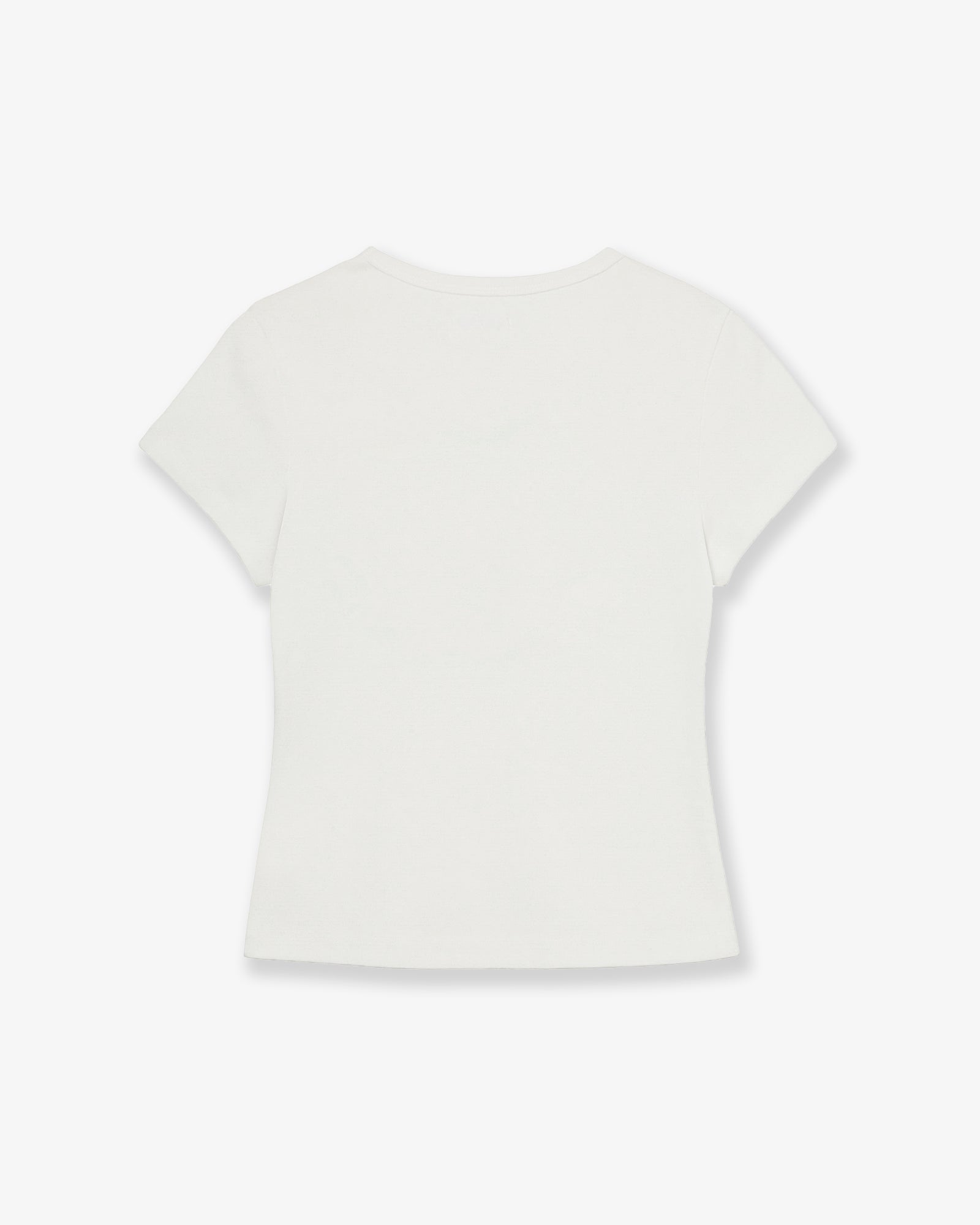 【6月中旬お届けアイテム】APPLIQUE FLOWER LOGO TEE [WHITE]