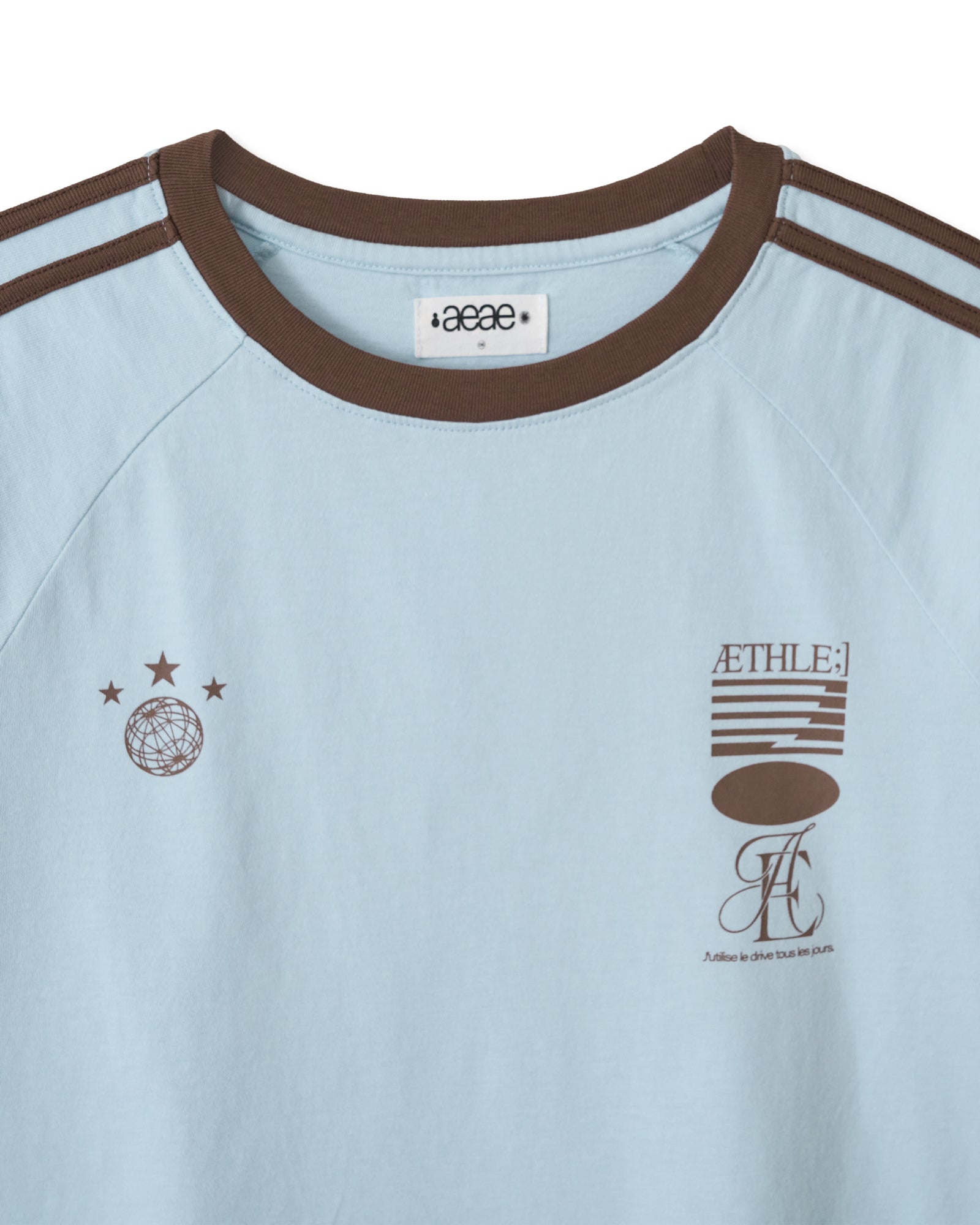 [AEAE]ATHLETE STRIPE HALF T-SHIRTS 【NAVY】(アスリートスト ATHLETE STRIPE HALF T-SHIRTS [NAVY] – aeae JAPAN