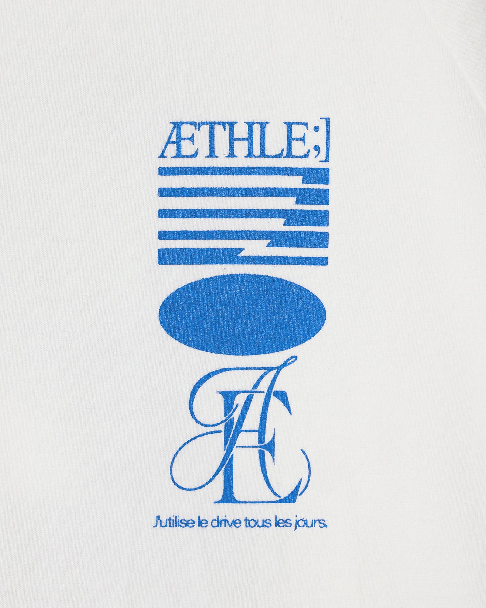 ATHLETE STRIPE HALF T-SHIRTS [WHITE] – aeae JAPAN