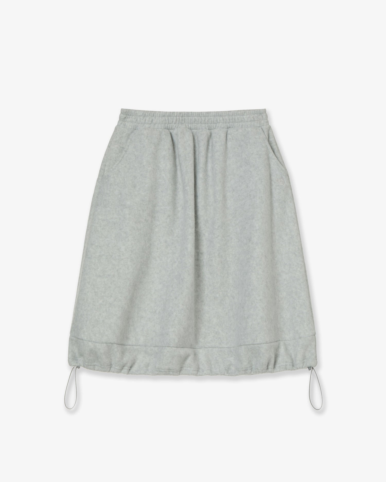 BALLOON FLEECE SKIRT [LIGHT GREY]